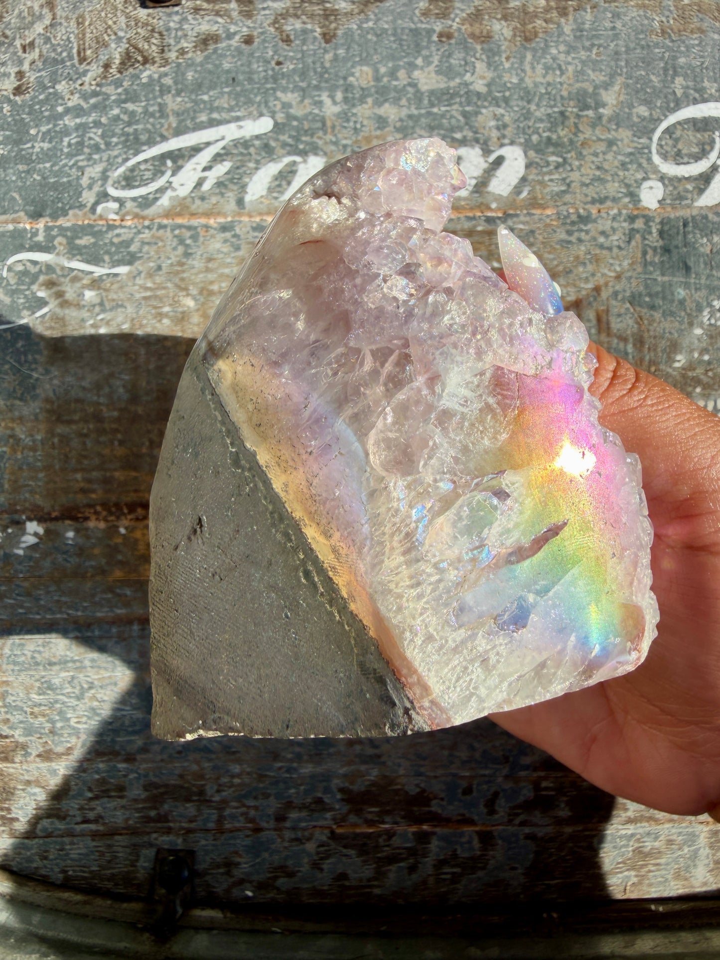 Gorgeous AURA Amethyst Cut Base | Brazil | Opt 77