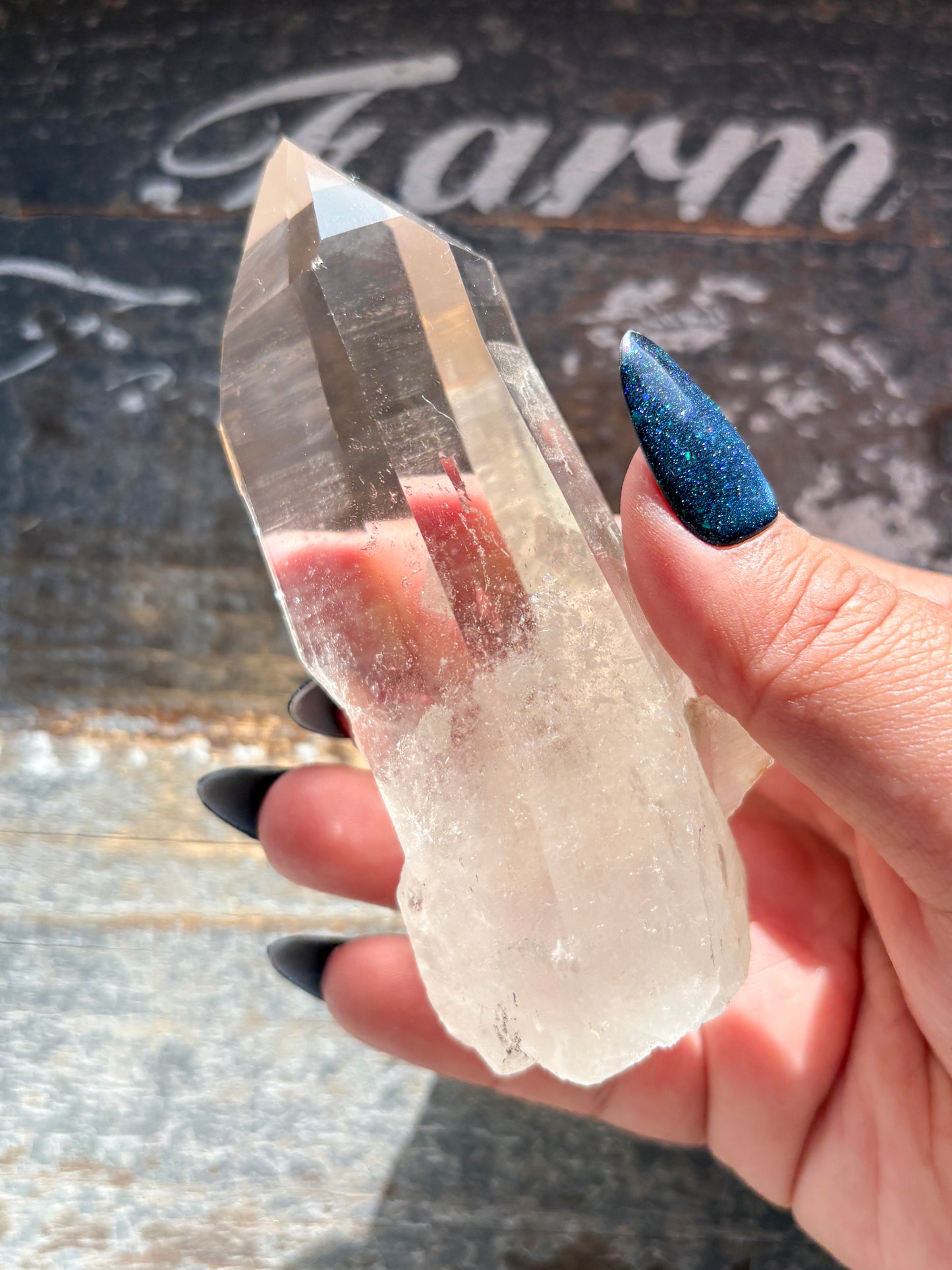 Gorgeous High Quality Lemurian on Custom Stand from Brazil