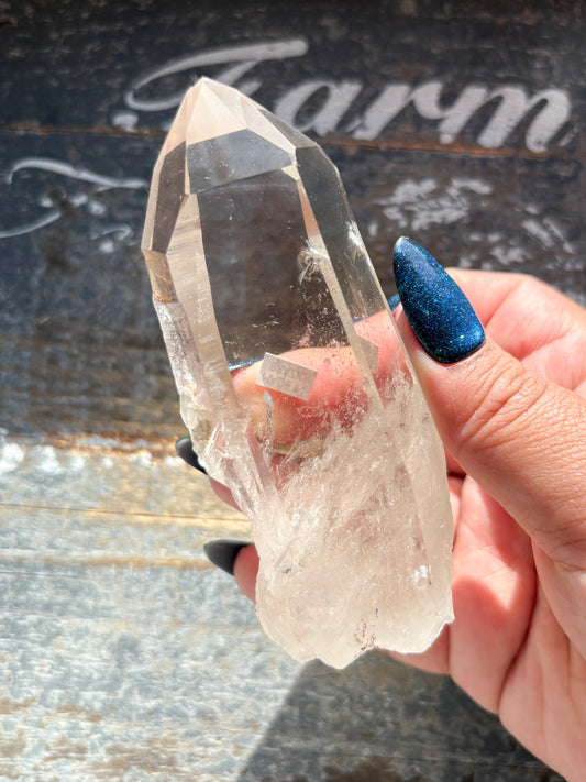 Gorgeous High Quality Lemurian on Custom Stand from Brazil