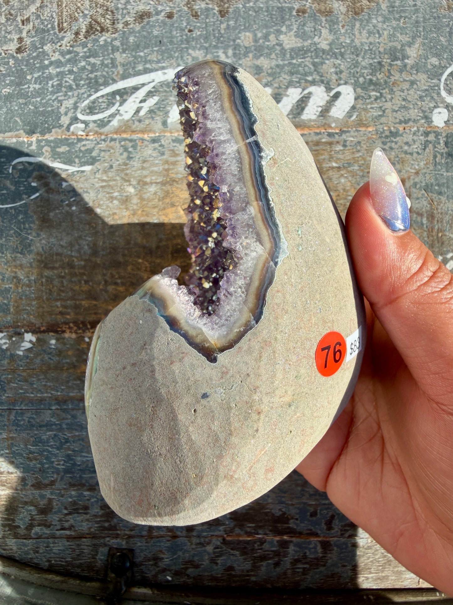 Gorgeous AURA Amethyst Cut Base | Brazil | Opt 76