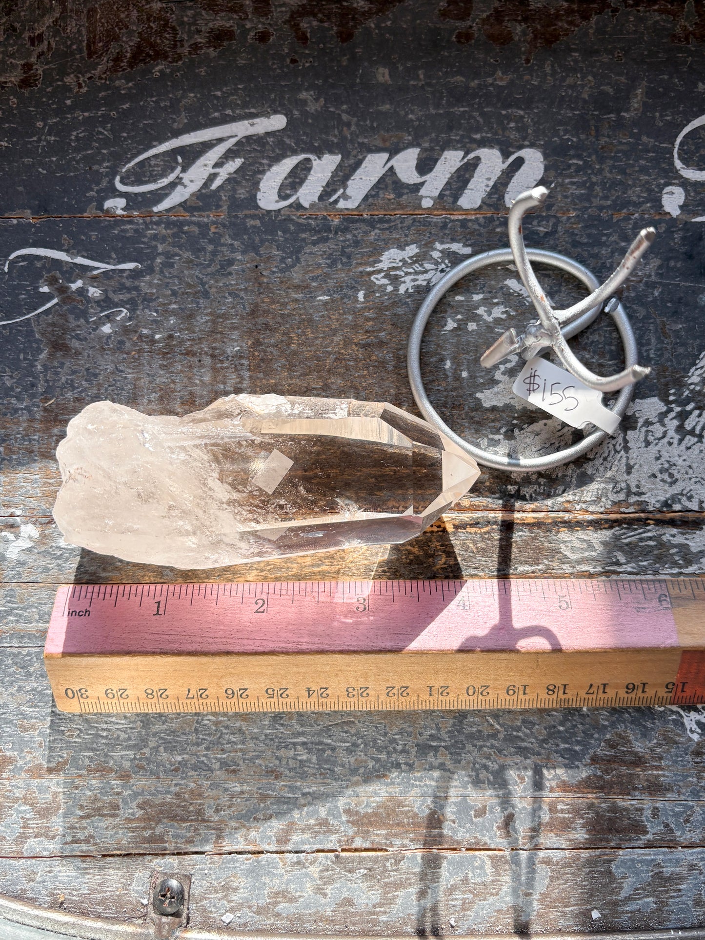 Gorgeous High Quality Lemurian on Custom Stand from Brazil