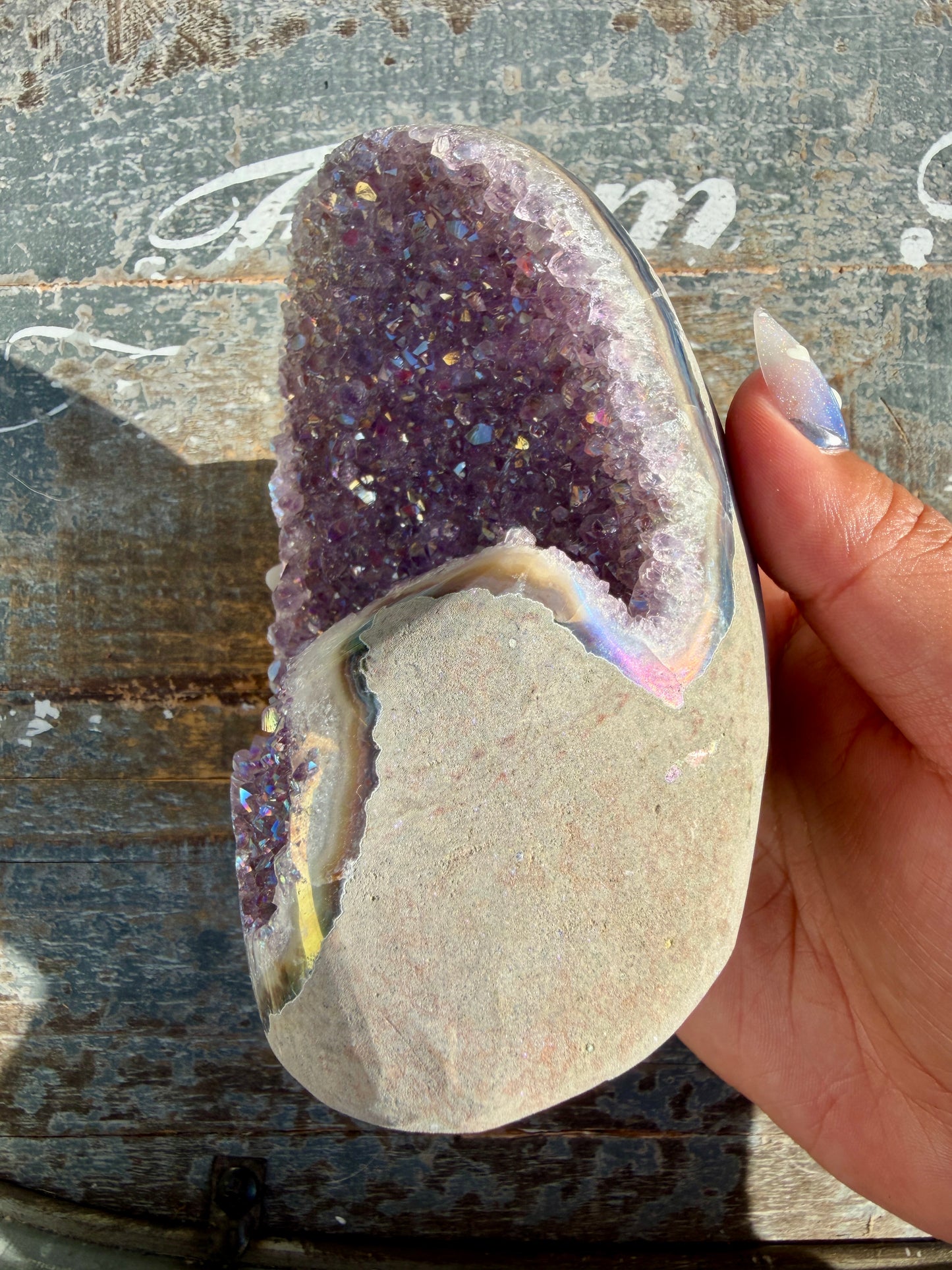 Gorgeous AURA Amethyst Cut Base | Brazil | Opt 76