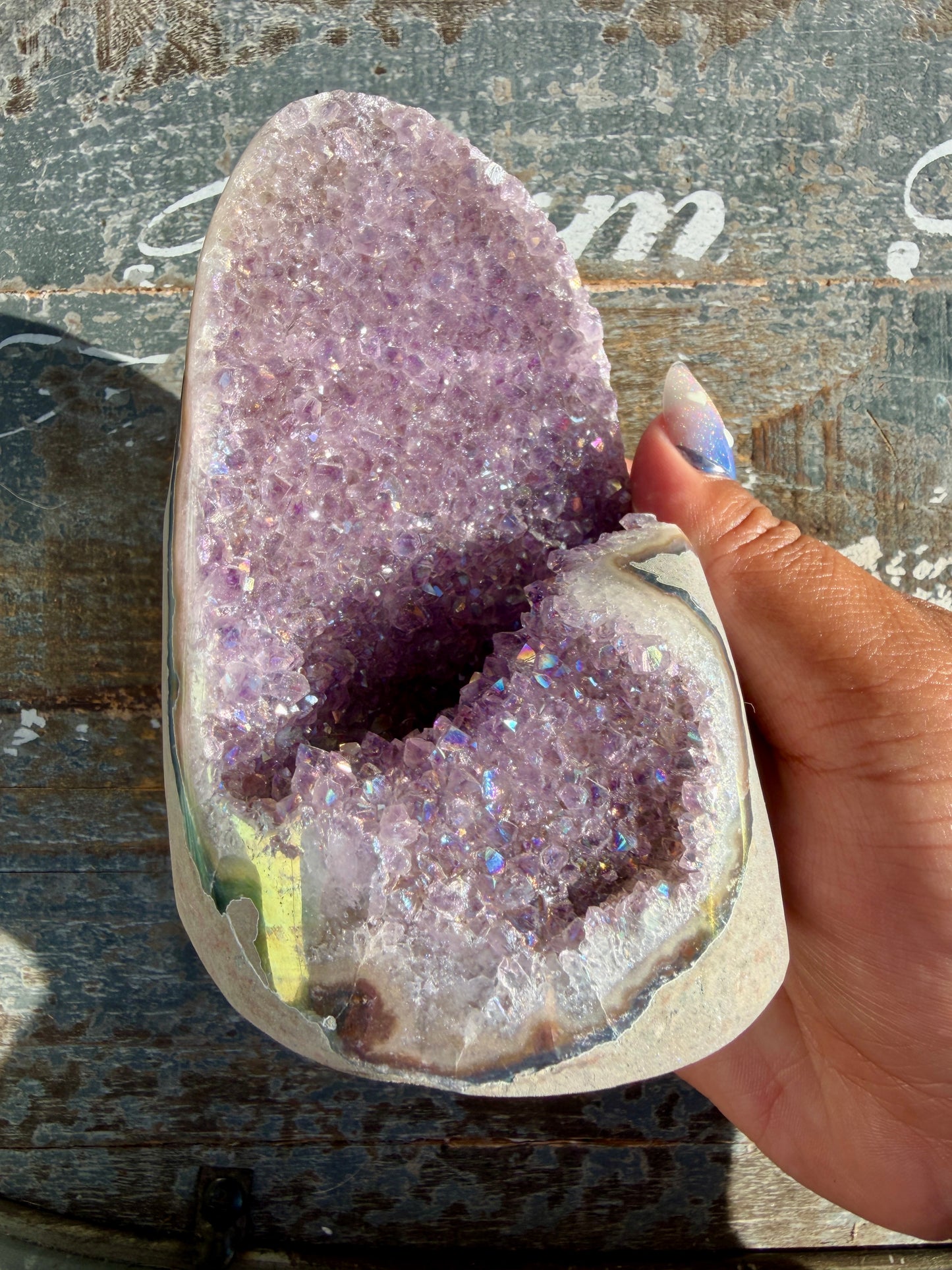 Gorgeous AURA Amethyst Cut Base | Brazil | Opt 76