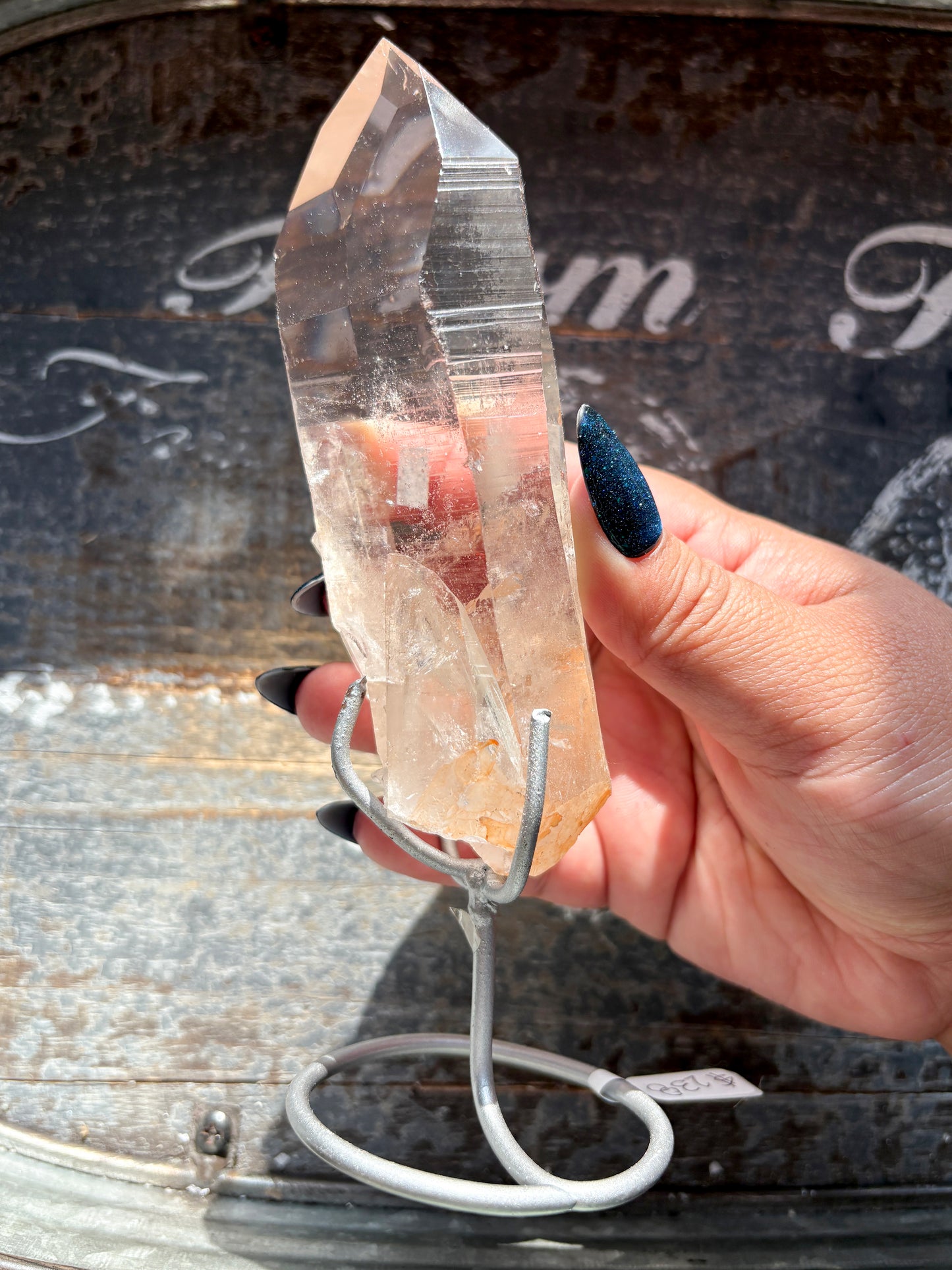 Gorgeous High Quality Lemurian on Custom Stand from Brazil