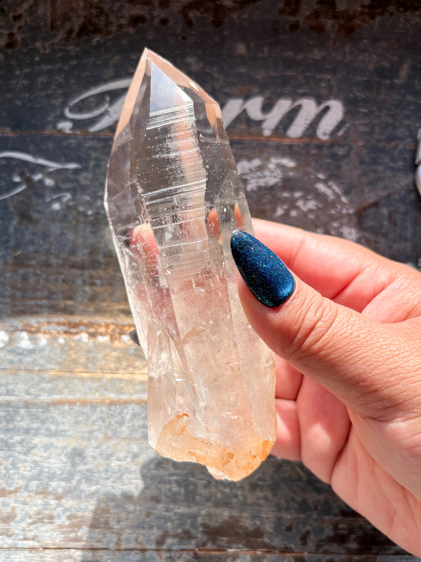 Gorgeous High Quality Lemurian on Custom Stand from Brazil