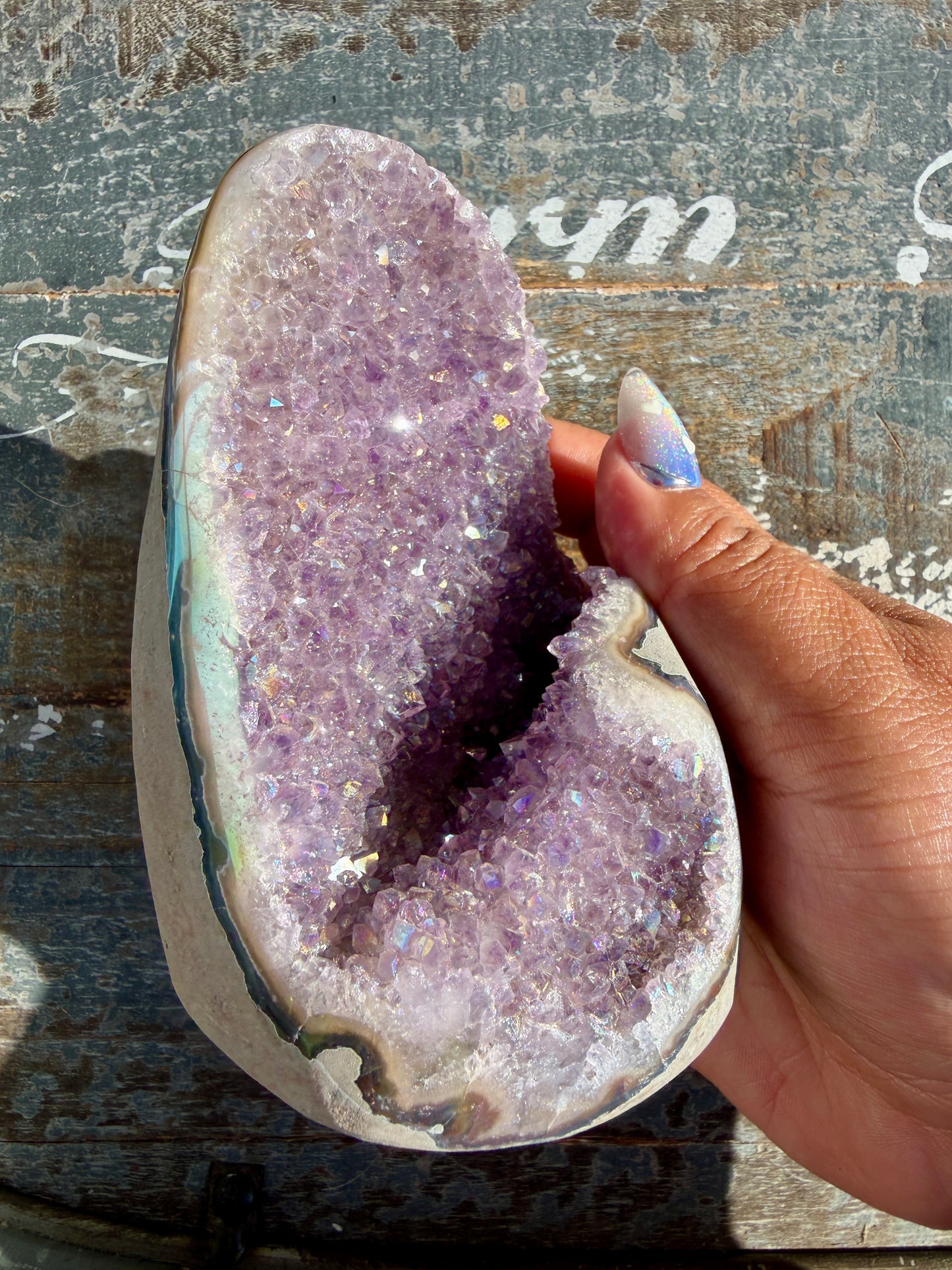 Gorgeous AURA Amethyst Cut Base | Brazil | Opt 76