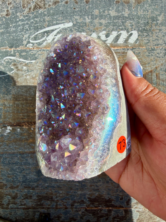 Gorgeous AURA Amethyst Cut Base | Brazil | Opt 73