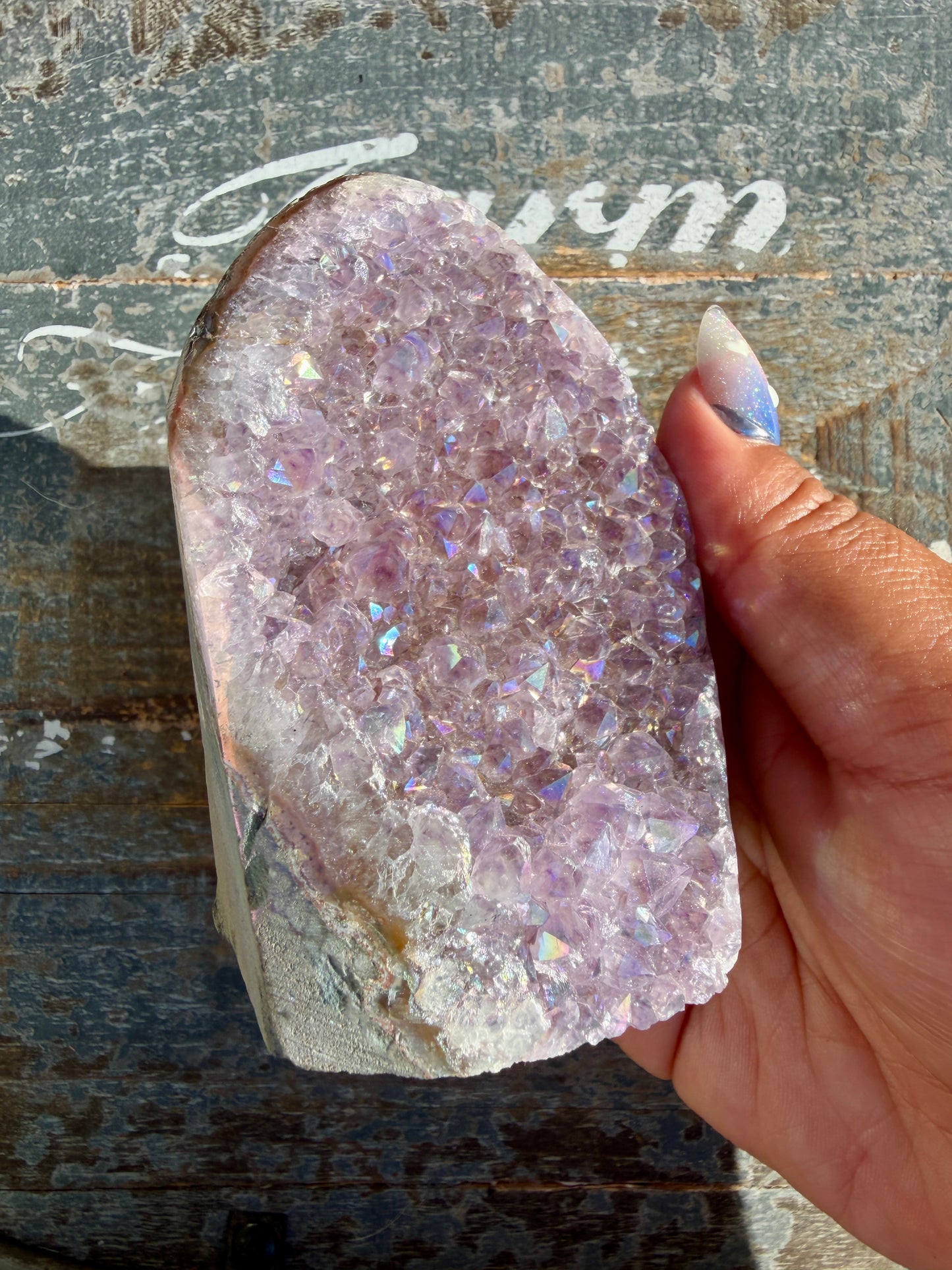 Gorgeous AURA Amethyst Cut Base | Brazil | Opt 73