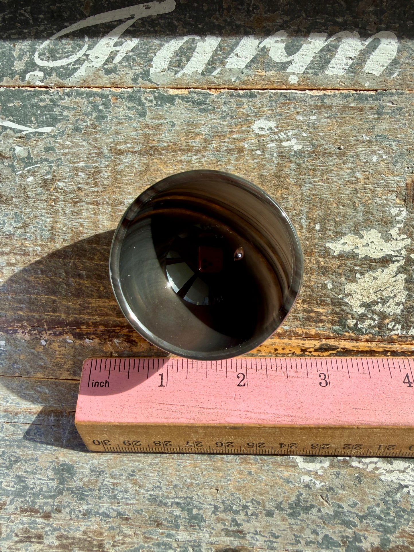 Spooky Midnight Lace Obsidian Mini Bowl | Opt L