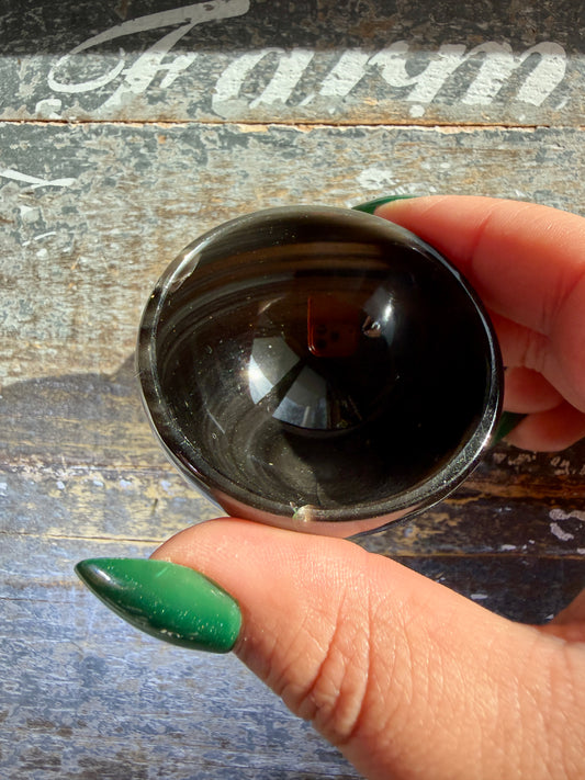 Spooky Midnight Lace Obsidian Mini Bowl | Opt U