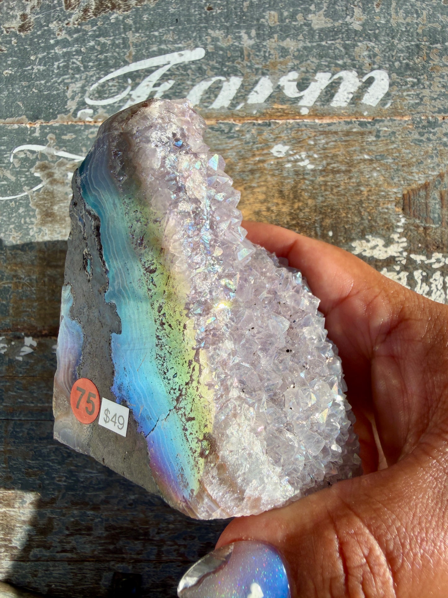 Gorgeous AURA Amethyst Cut Base | Brazil | Opt 75