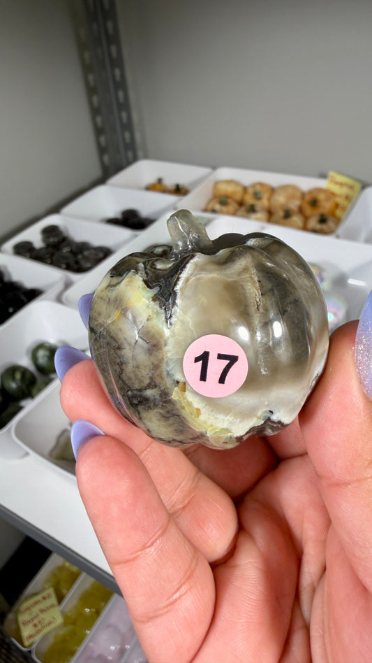 UV Reactive Volcano Agate Pumpkin | Opt 17