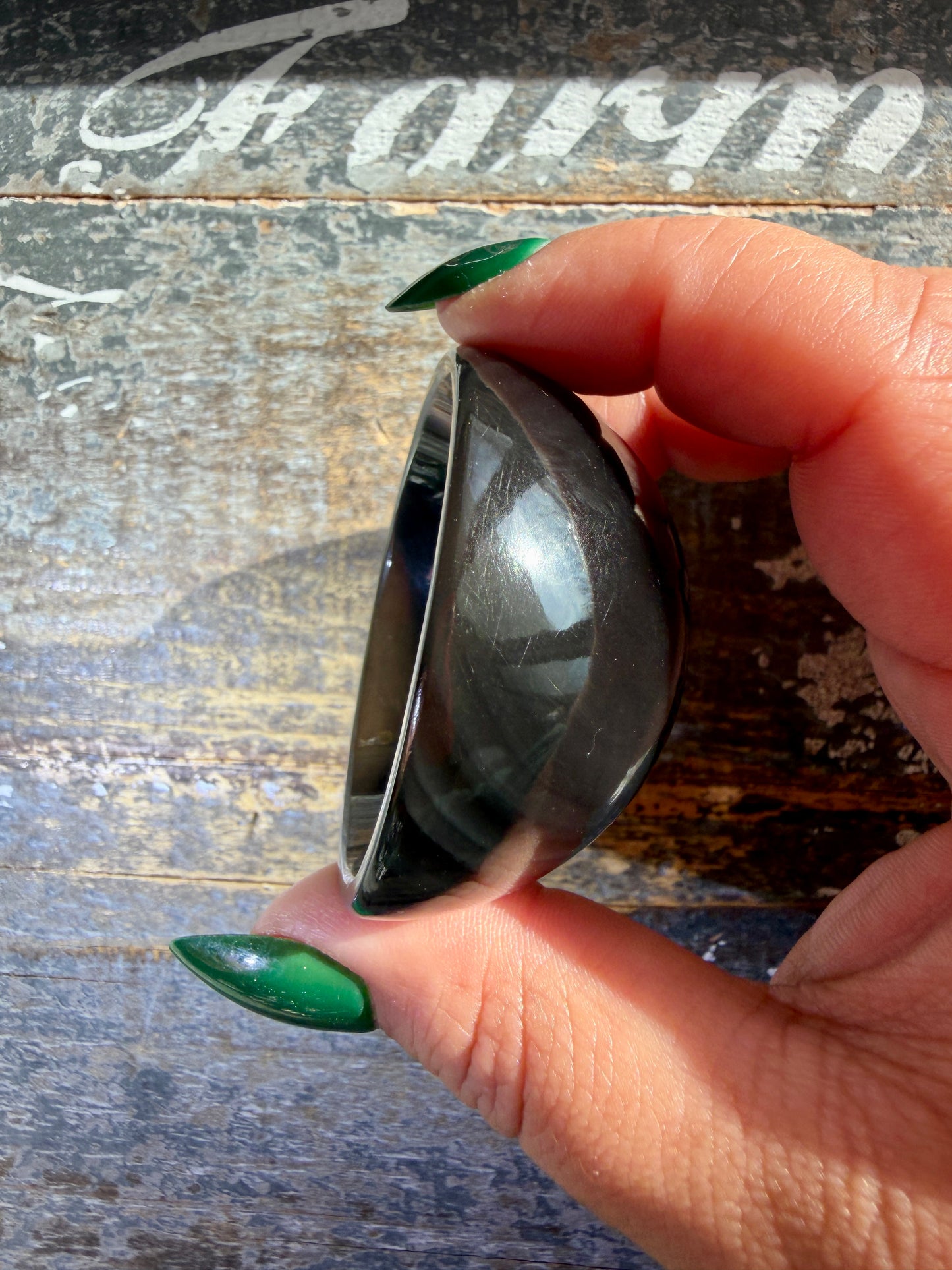 Spooky Midnight Lace Obsidian Mini Bowl | Opt M