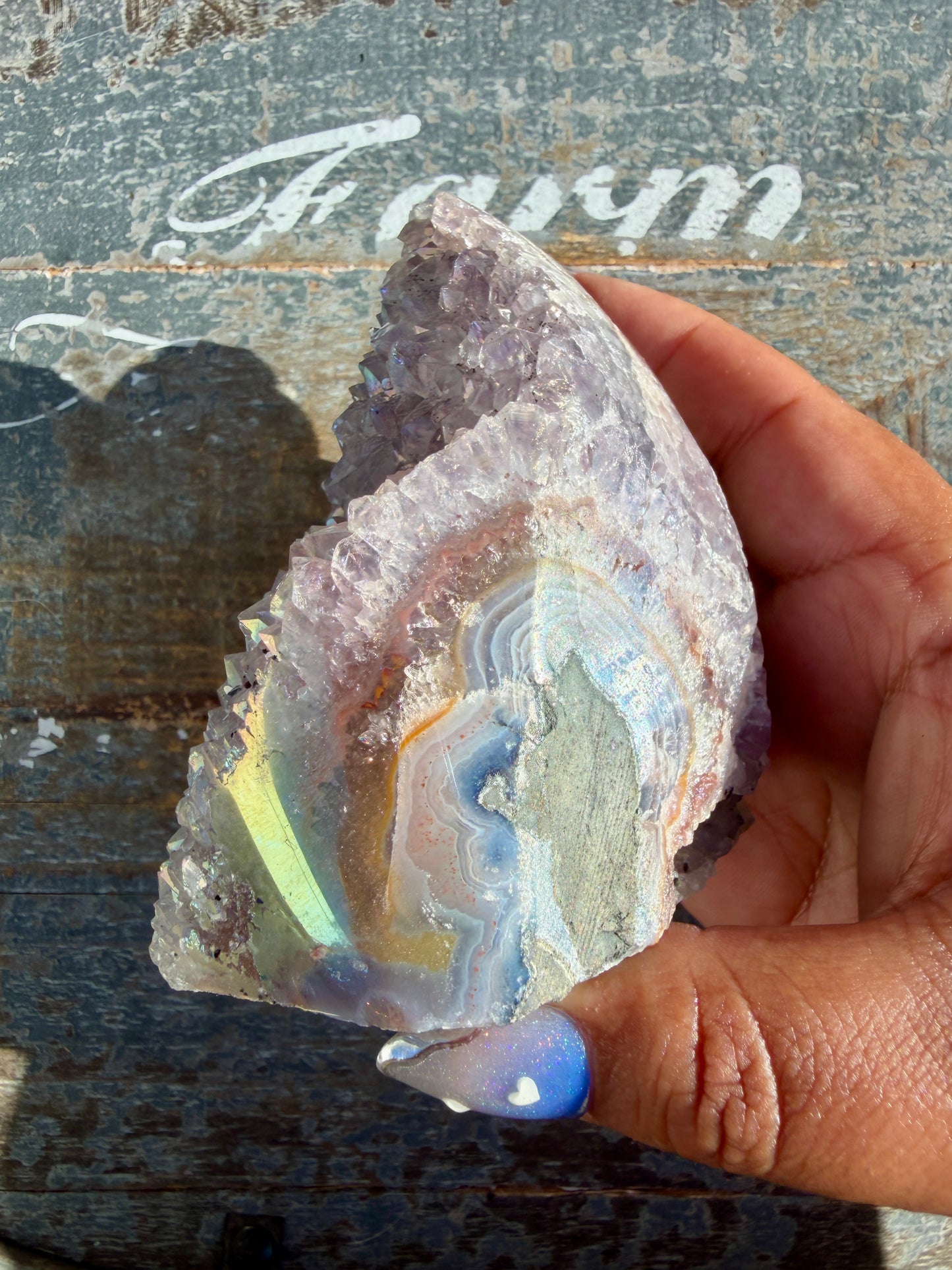 Gorgeous AURA Amethyst Cut Base | Brazil | Opt 75