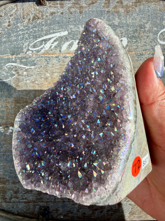 Gorgeous AURA Amethyst Cut Base | Brazil | Opt 72