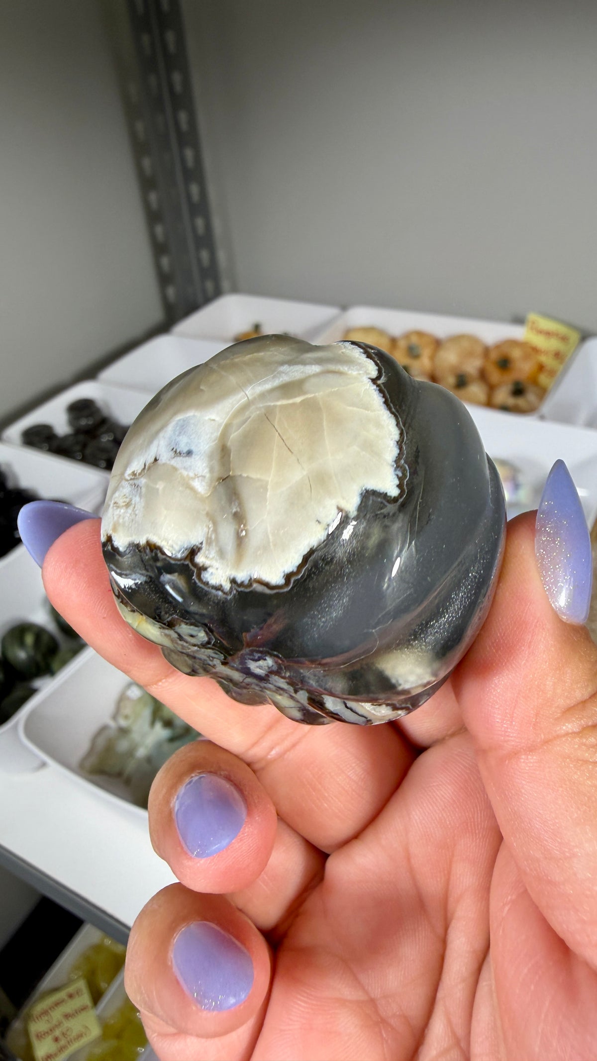 UV Reactive Volcano Agate Pumpkin | Opt 17