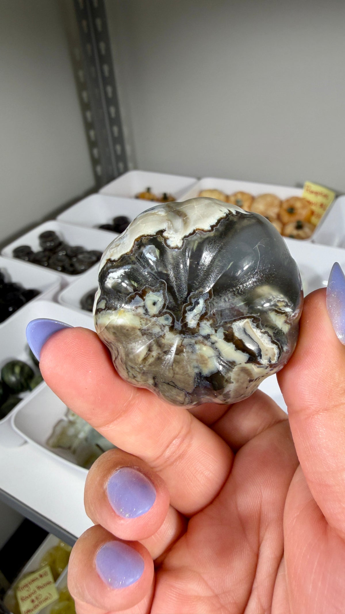 UV Reactive Volcano Agate Pumpkin | Opt 17