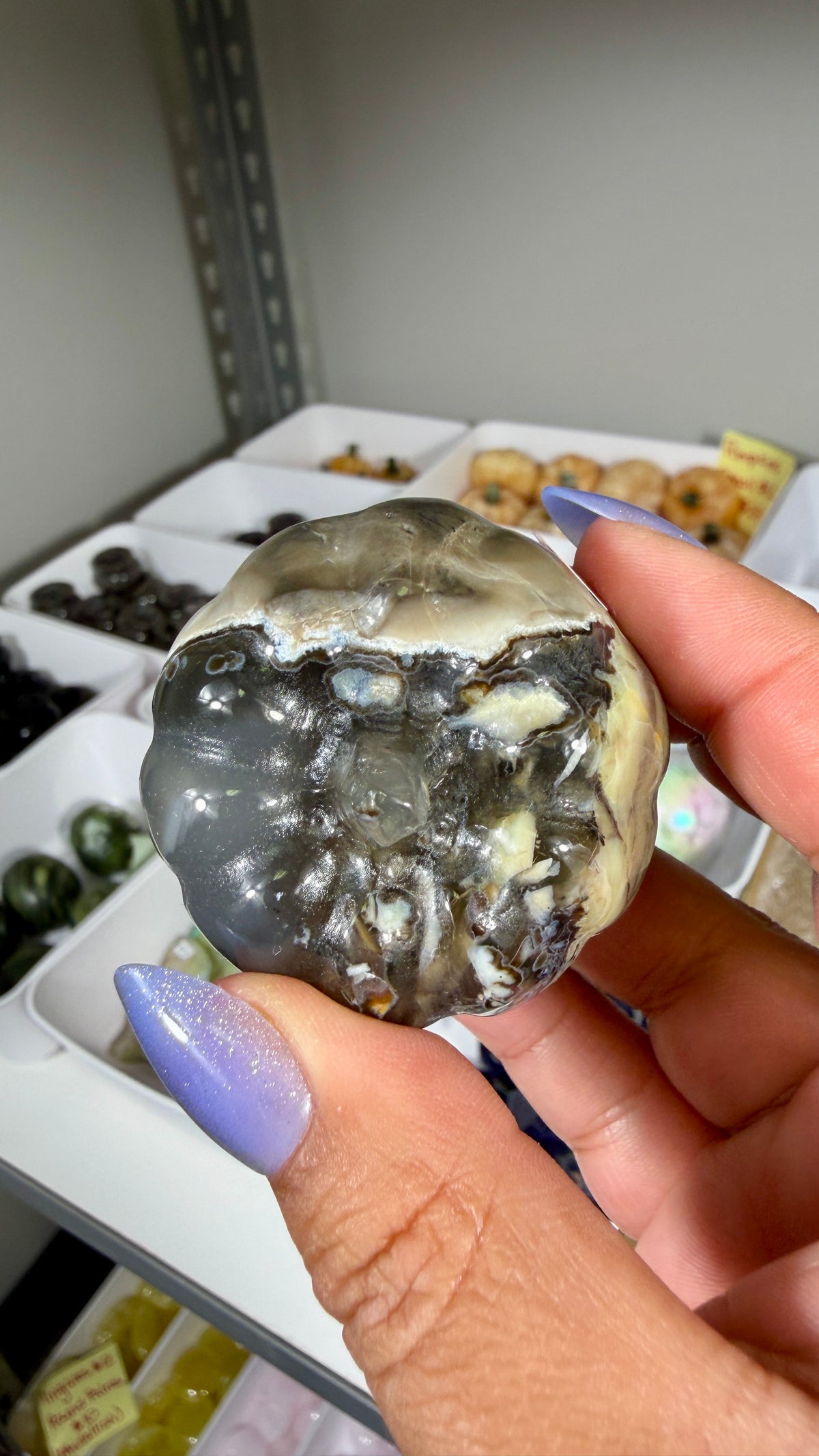 UV Reactive Volcano Agate Pumpkin | Opt 17