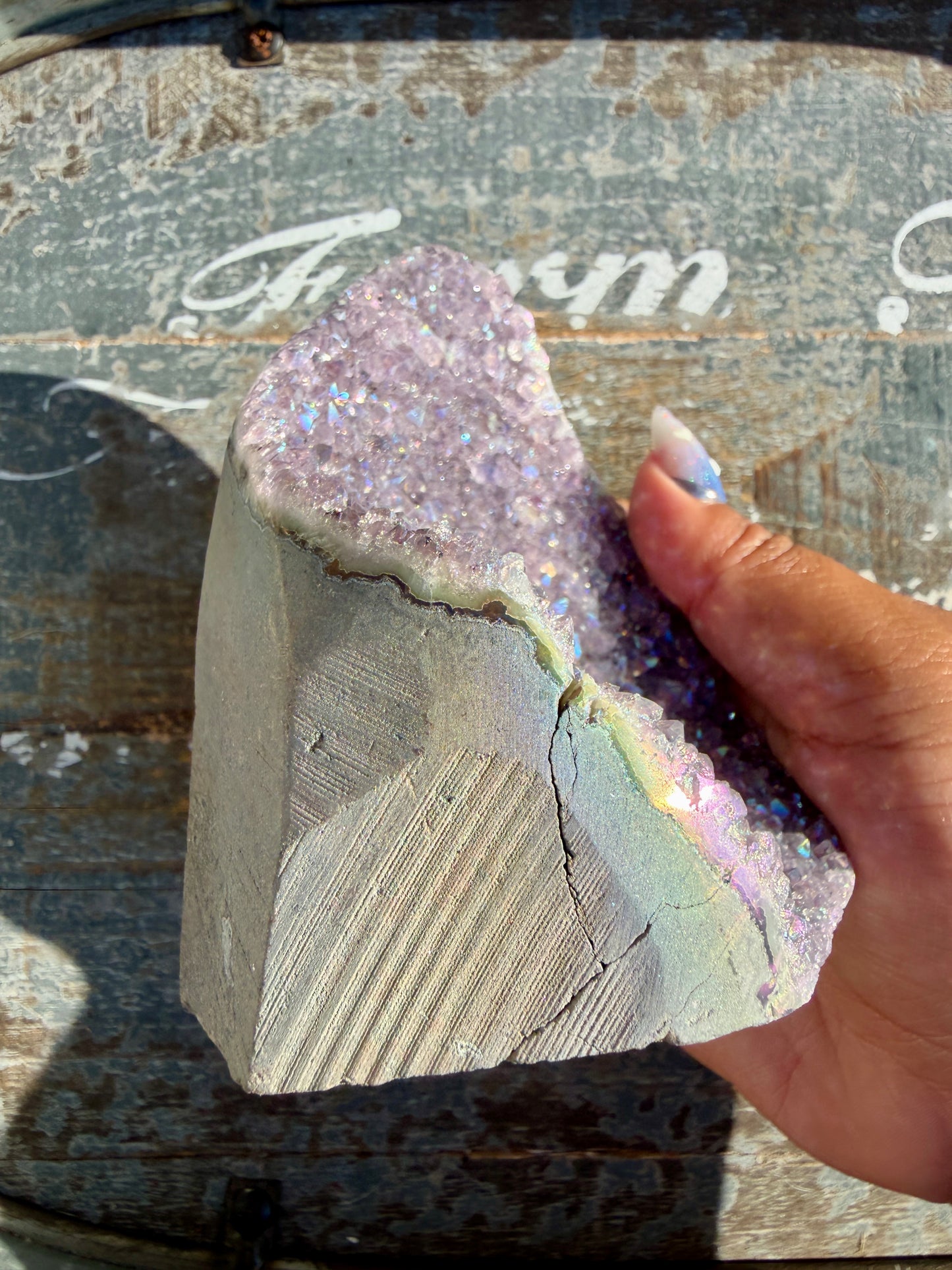 Gorgeous AURA Amethyst Cut Base | Brazil | Opt 72
