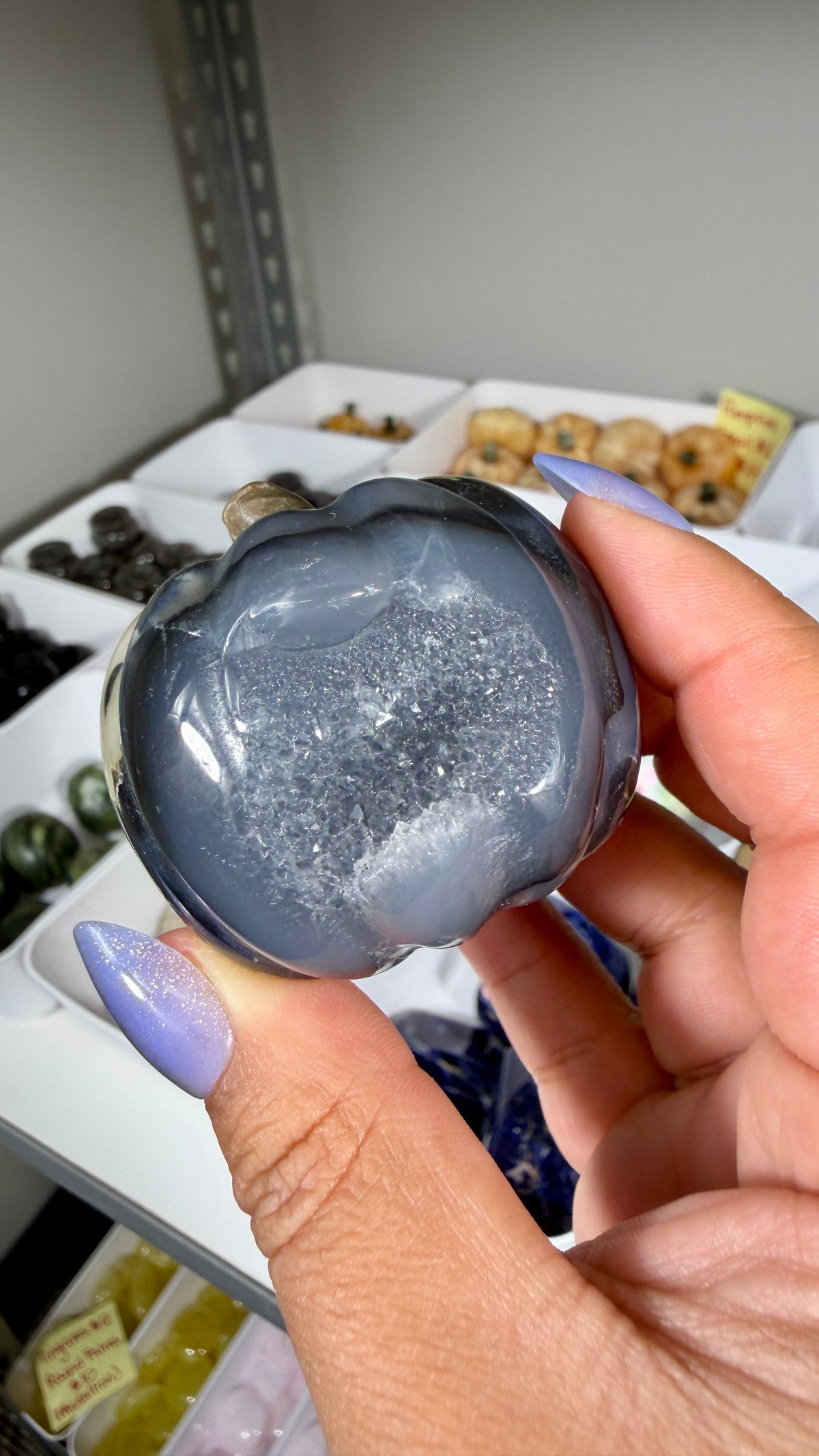 UV Reactive Volcano Agate Pumpkin | Opt 24