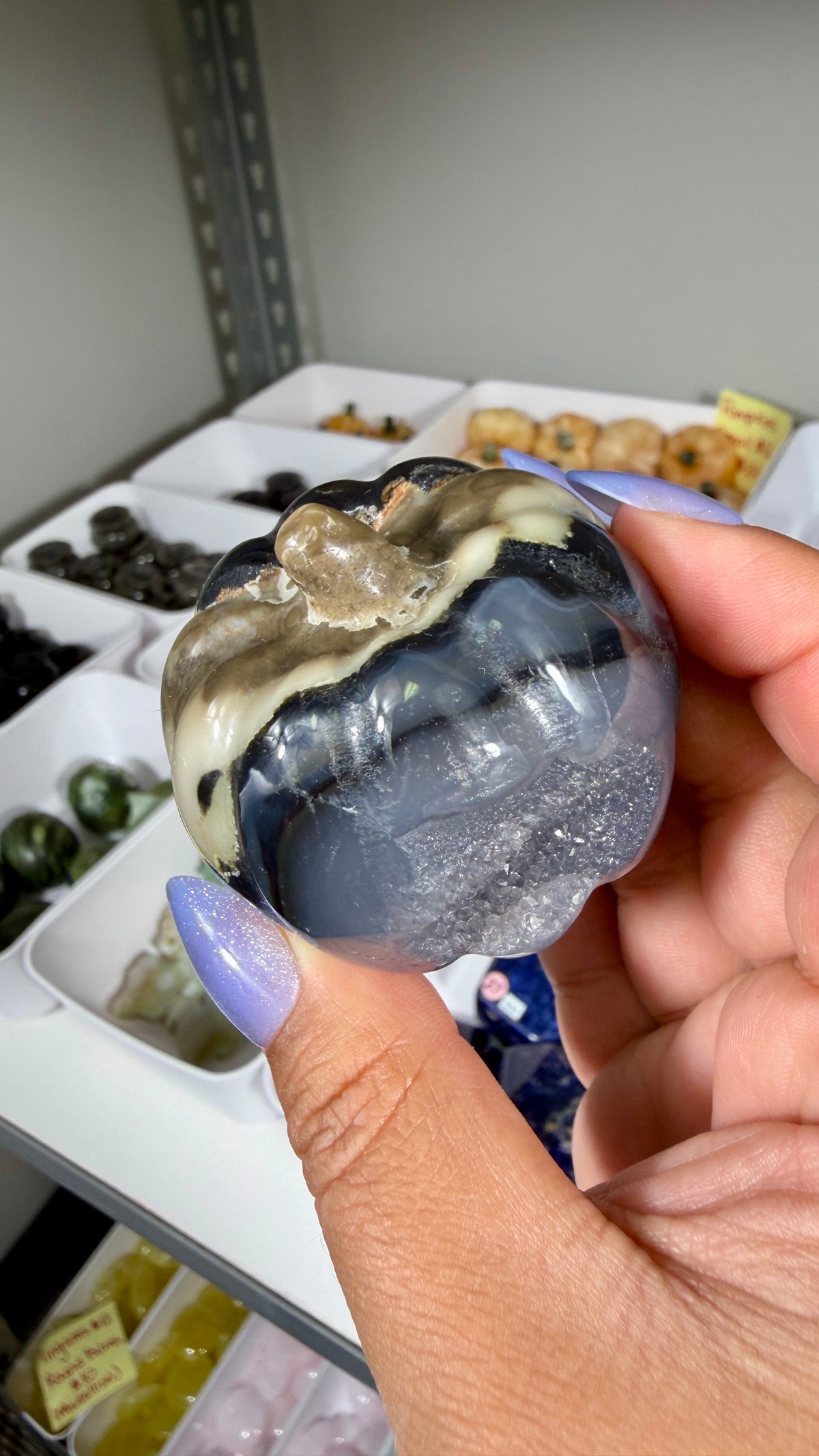 UV Reactive Volcano Agate Pumpkin | Opt 24