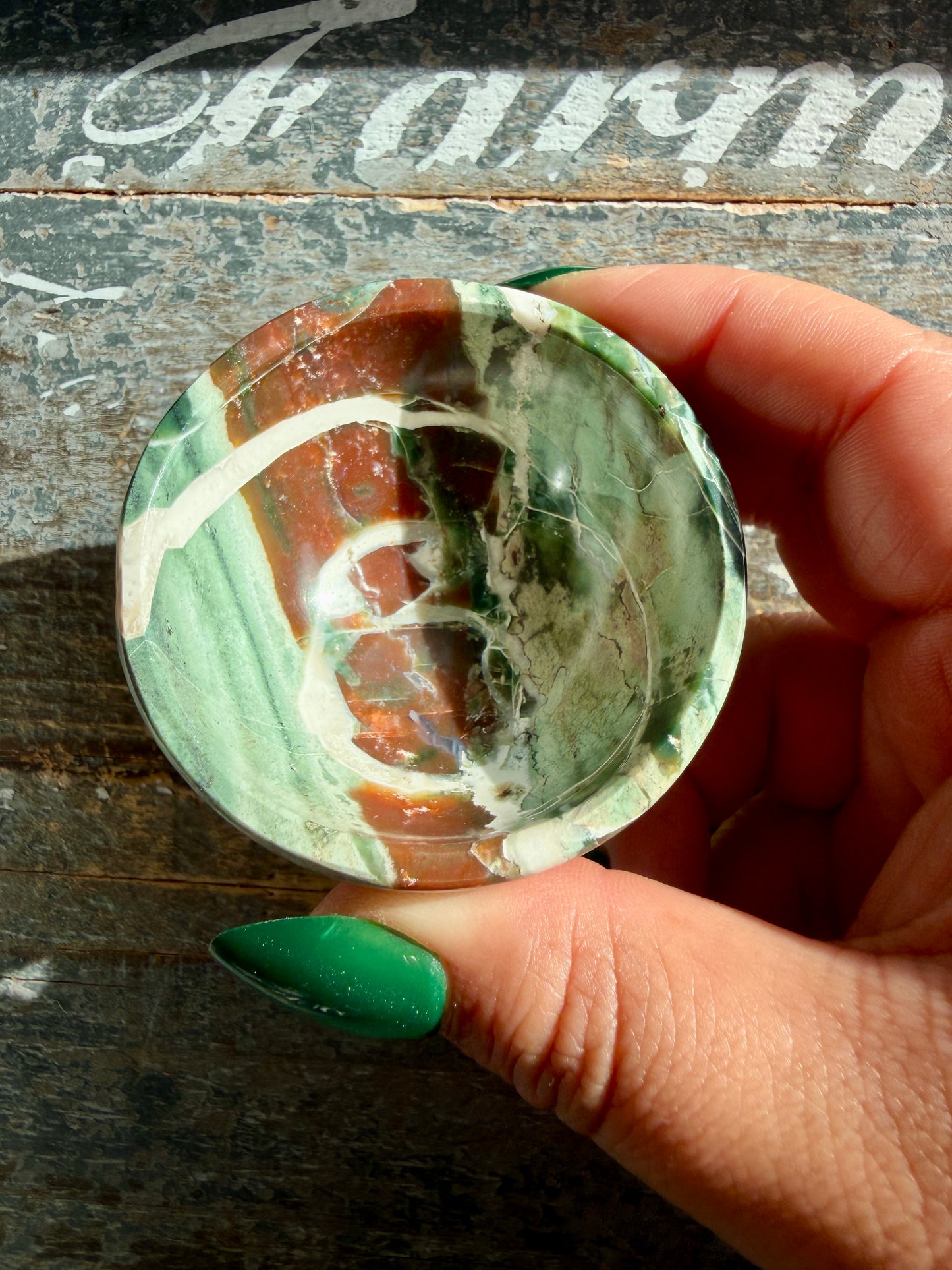 Gorgeous Unicorn Jasper Mini Bowl from India | Opt J