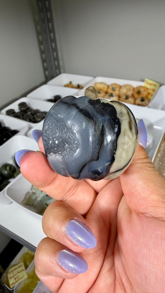 UV Reactive Volcano Agate Pumpkin | Opt 24