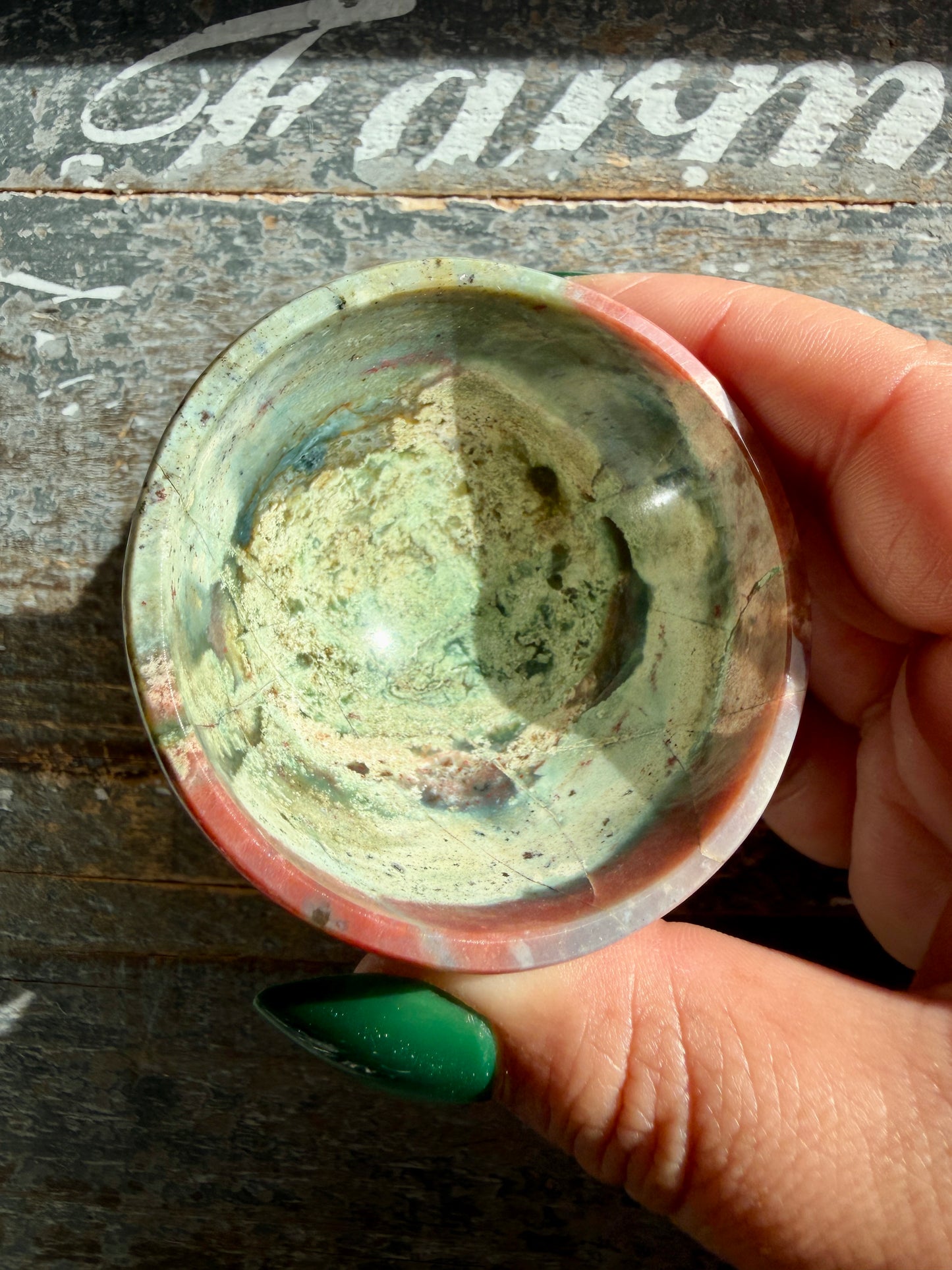 Gorgeous Unicorn Jasper Mini Bowl from India | Opt K