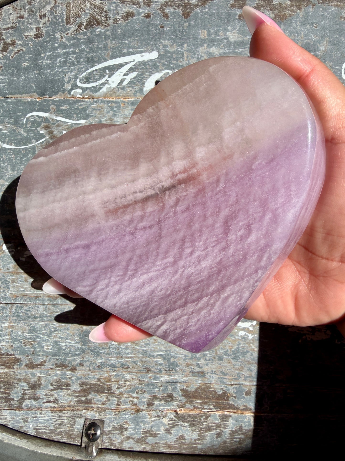 Gorgeous Silky Fluorite Heart Bowl | Opt 93