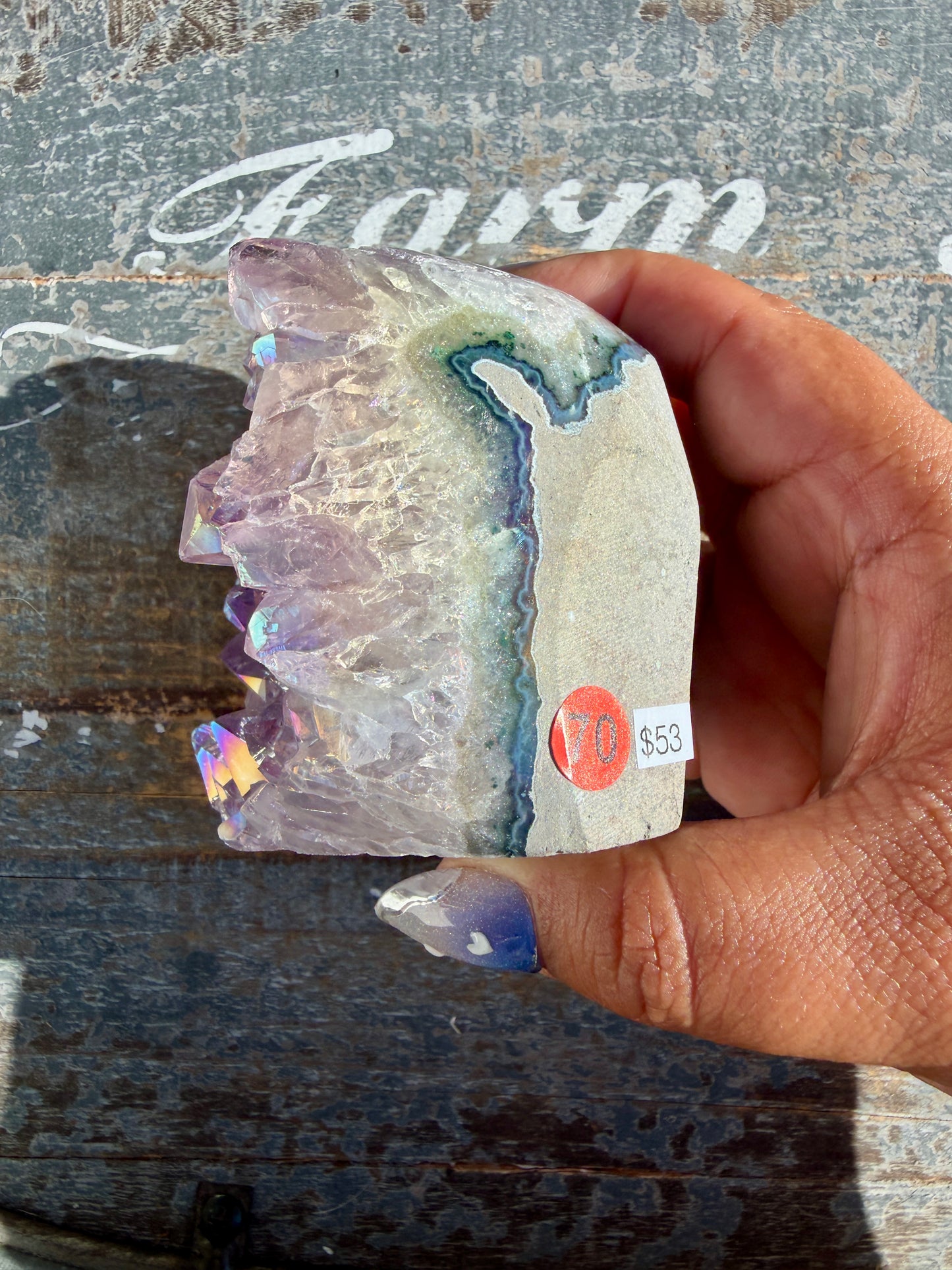 Gorgeous AURA Amethyst Cut Base | Brazil | Opt 70