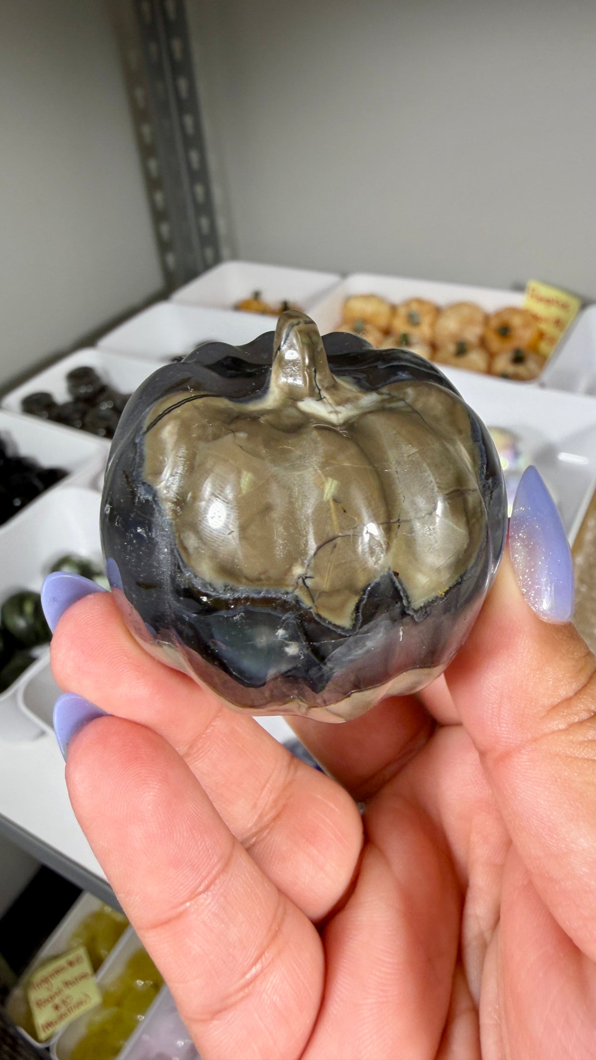 UV Reactive Volcano Agate Pumpkin | Opt 16