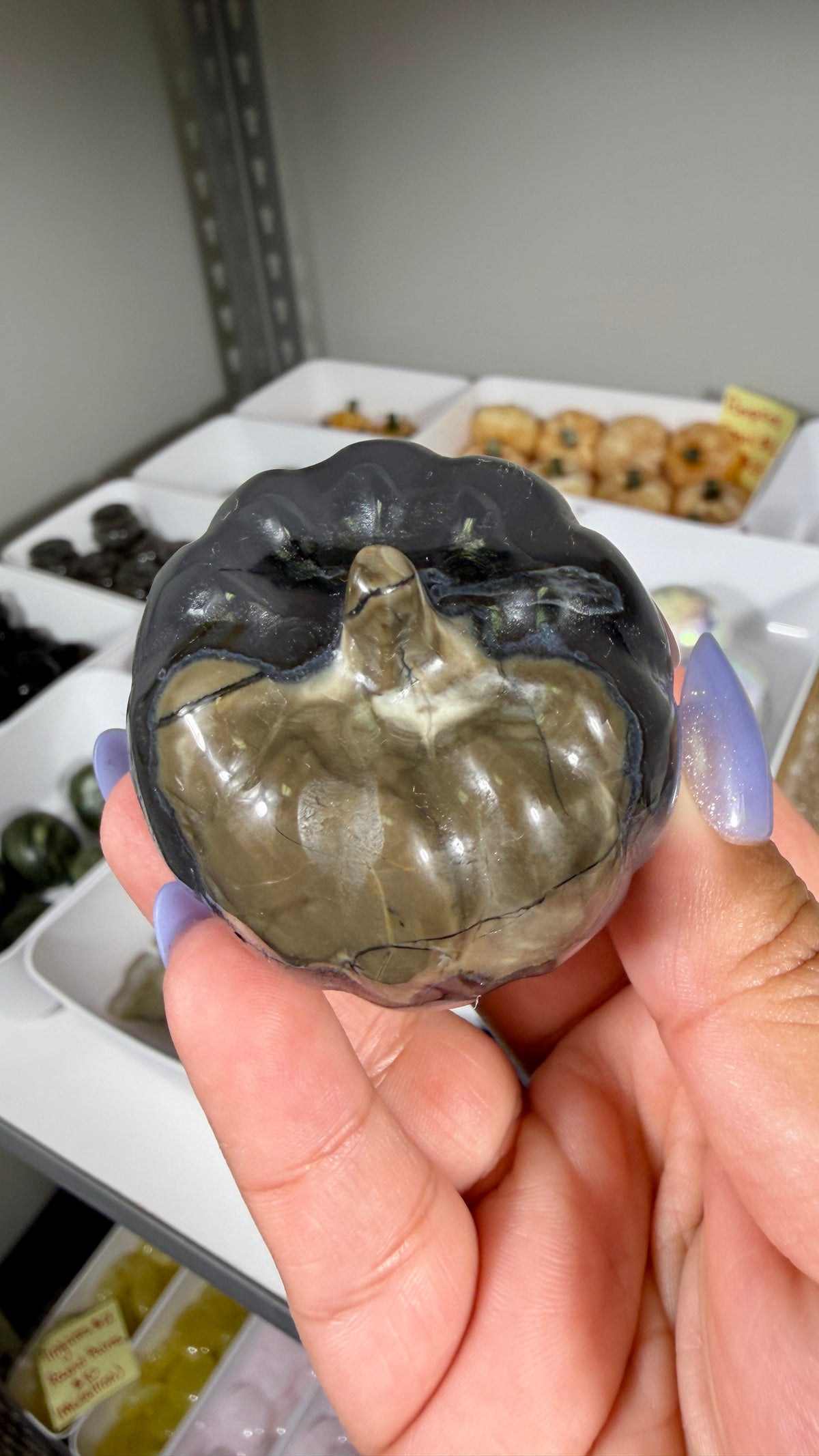 UV Reactive Volcano Agate Pumpkin | Opt 16