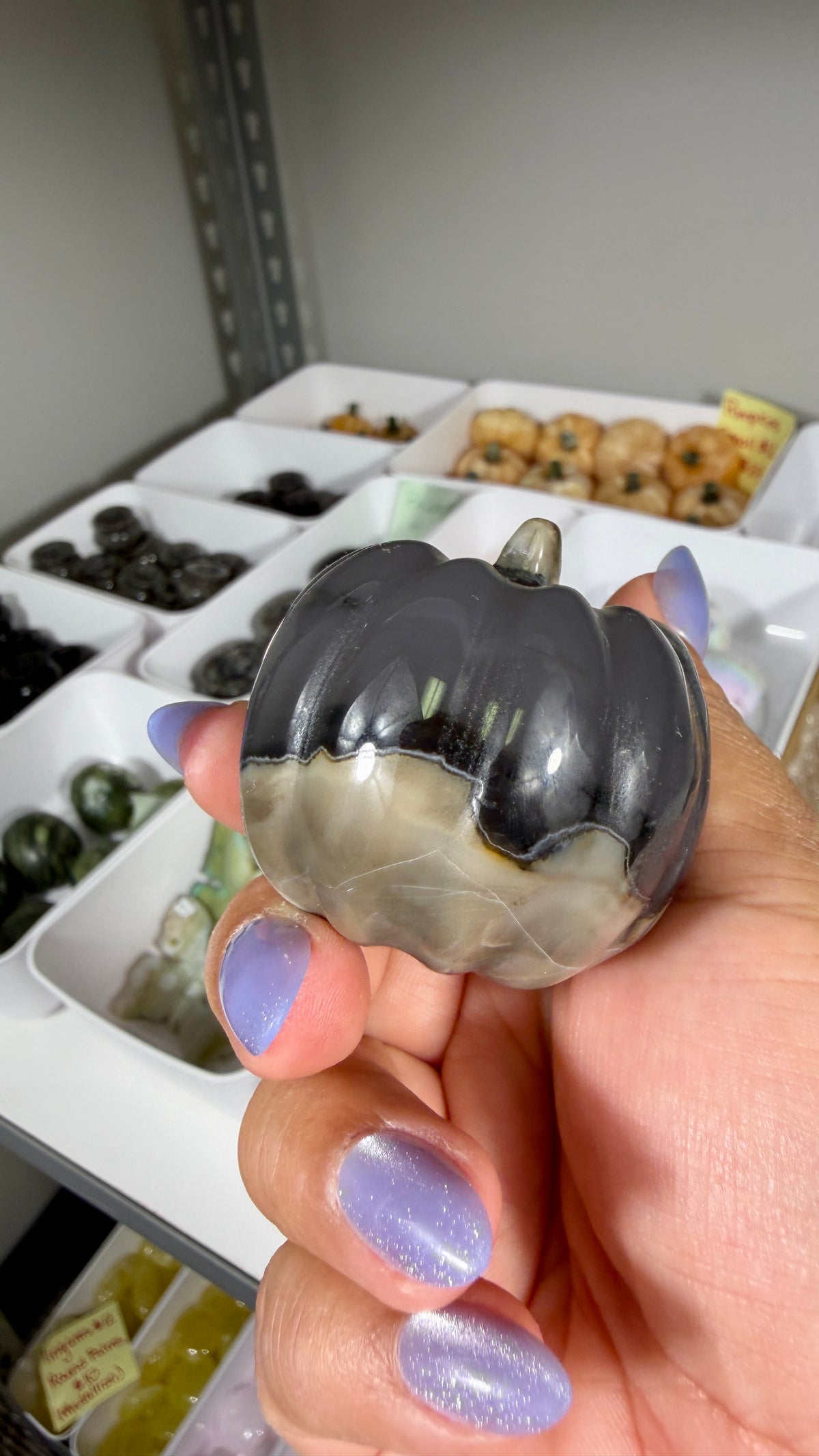 UV Reactive Volcano Agate Pumpkin | Opt 16