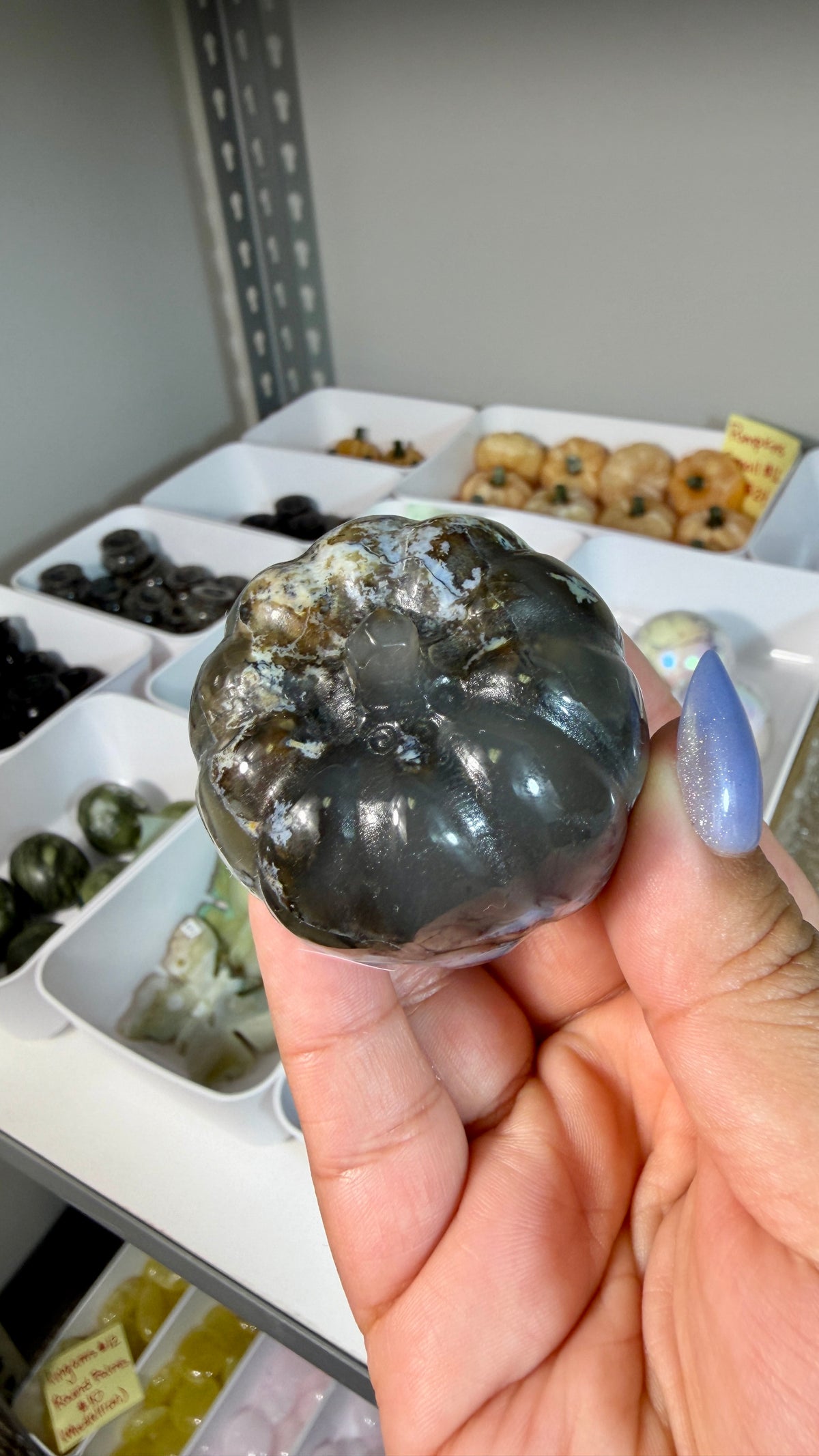UV Reactive Volcano Agate Pumpkin | Opt 21
