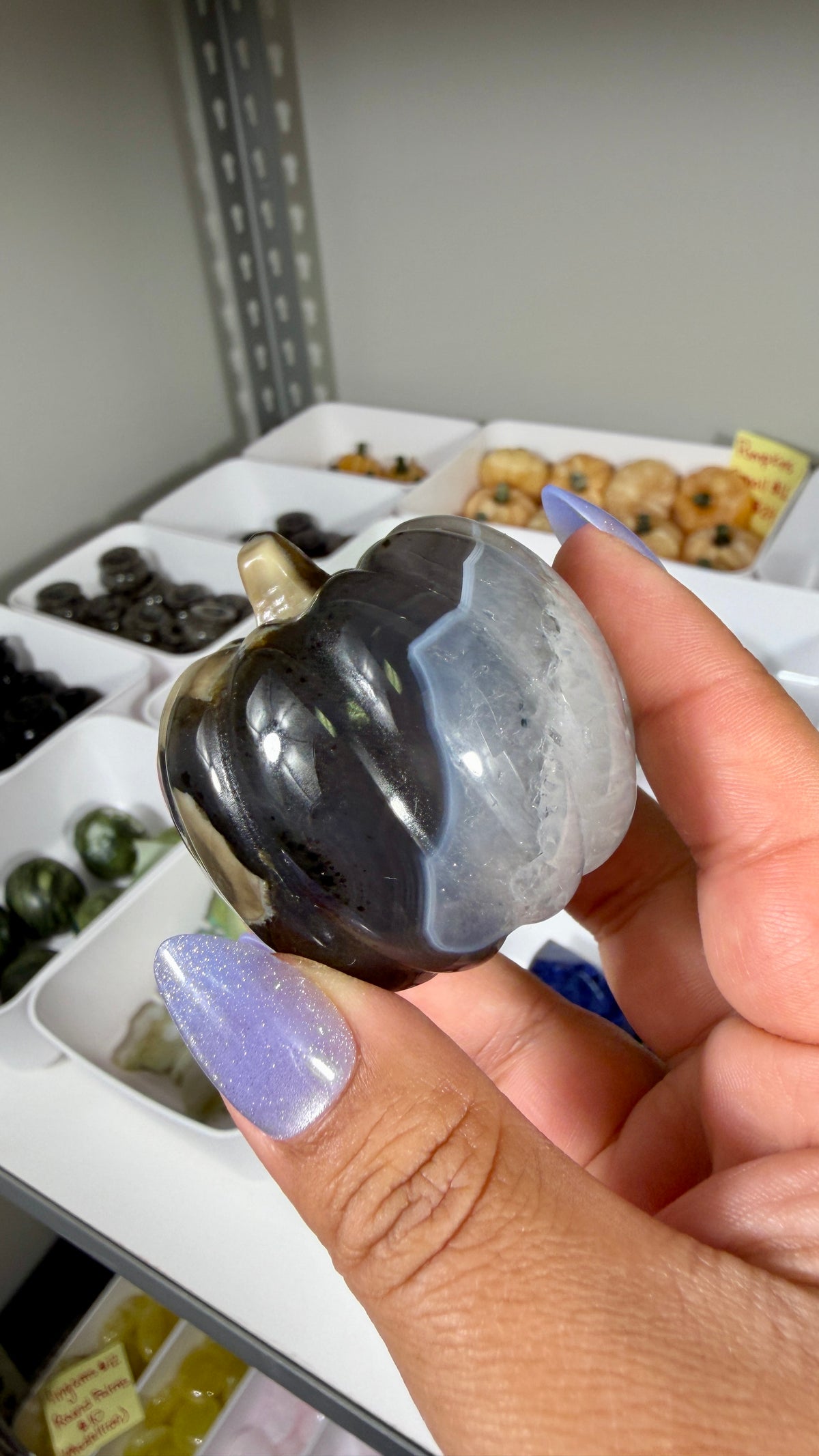 UV Reactive Volcano Agate Pumpkin | Opt 22