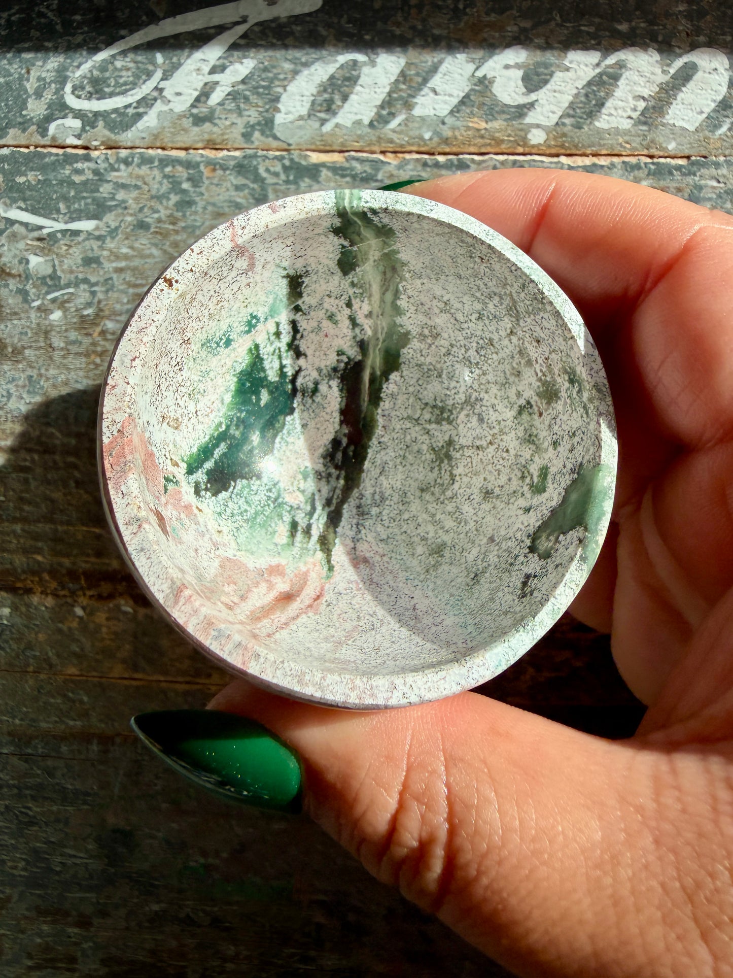Gorgeous Unicorn Jasper Mini Bowl from India | Opt C