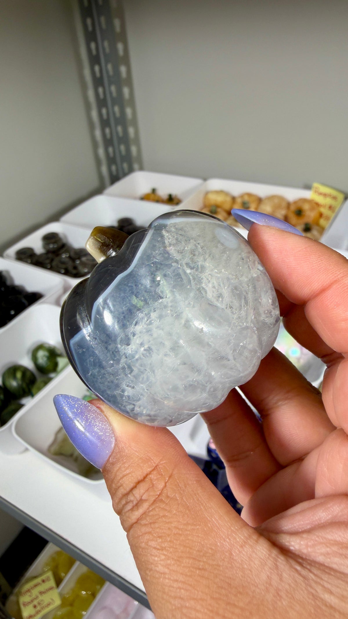 UV Reactive Volcano Agate Pumpkin | Opt 22