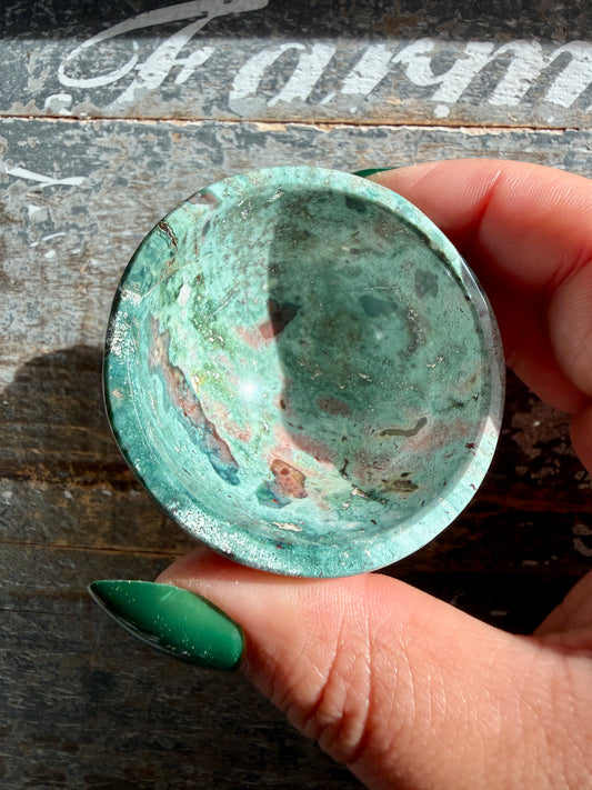 Gorgeous Unicorn Jasper Mini Bowl from India | Opt H