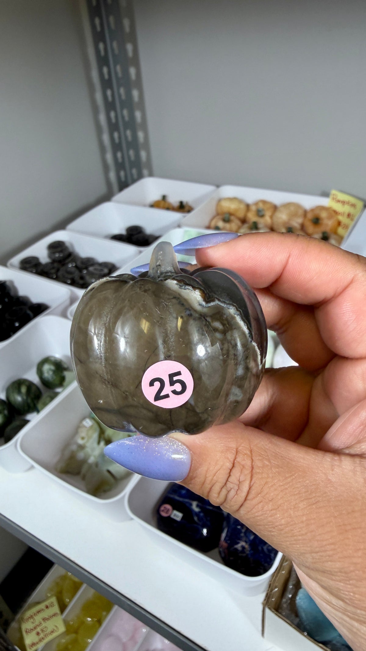 UV Reactive Volcano Agate Pumpkin | Opt 25