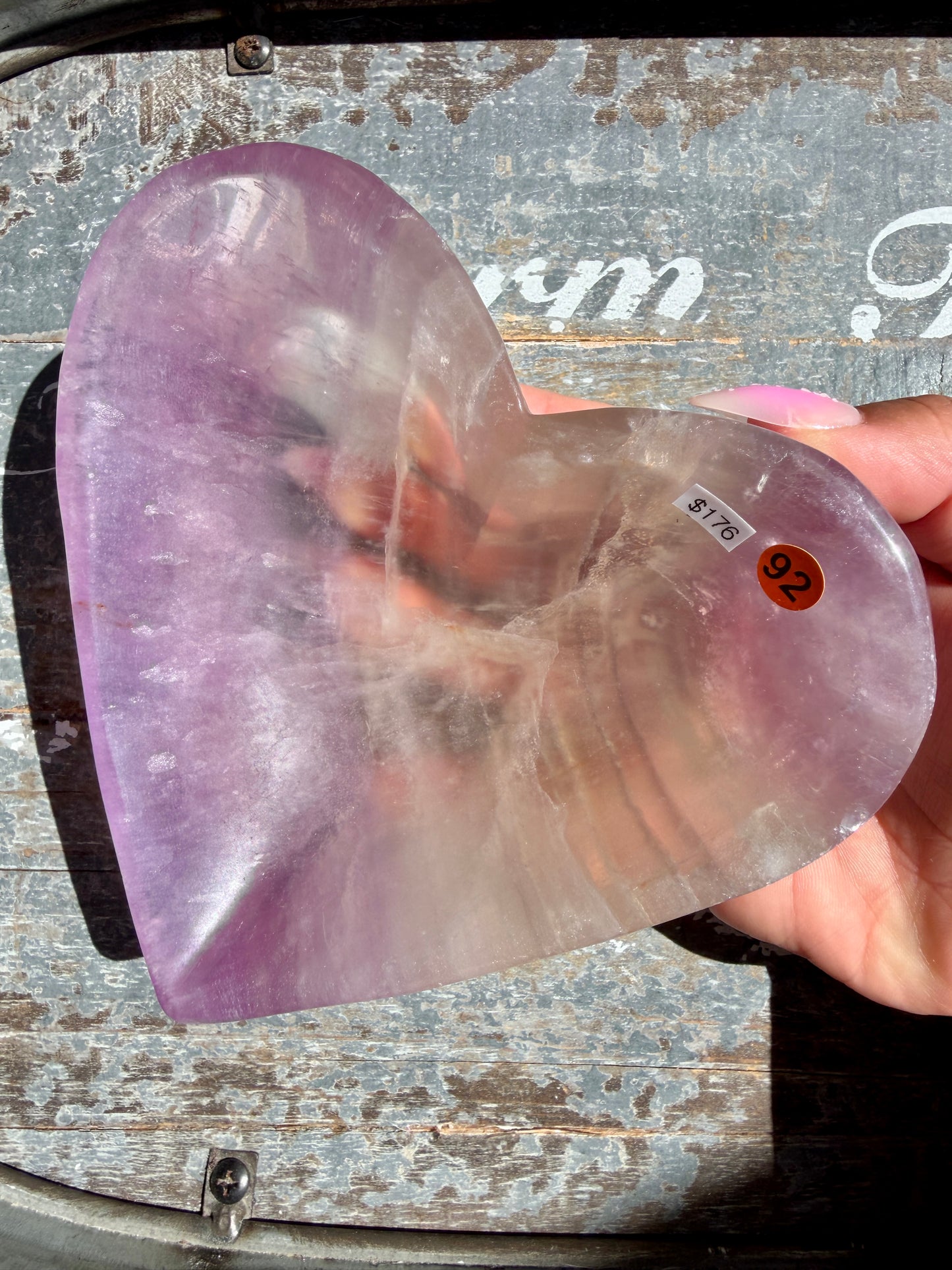 Gorgeous Silky Fluorite Heart Bowl | Opt 92