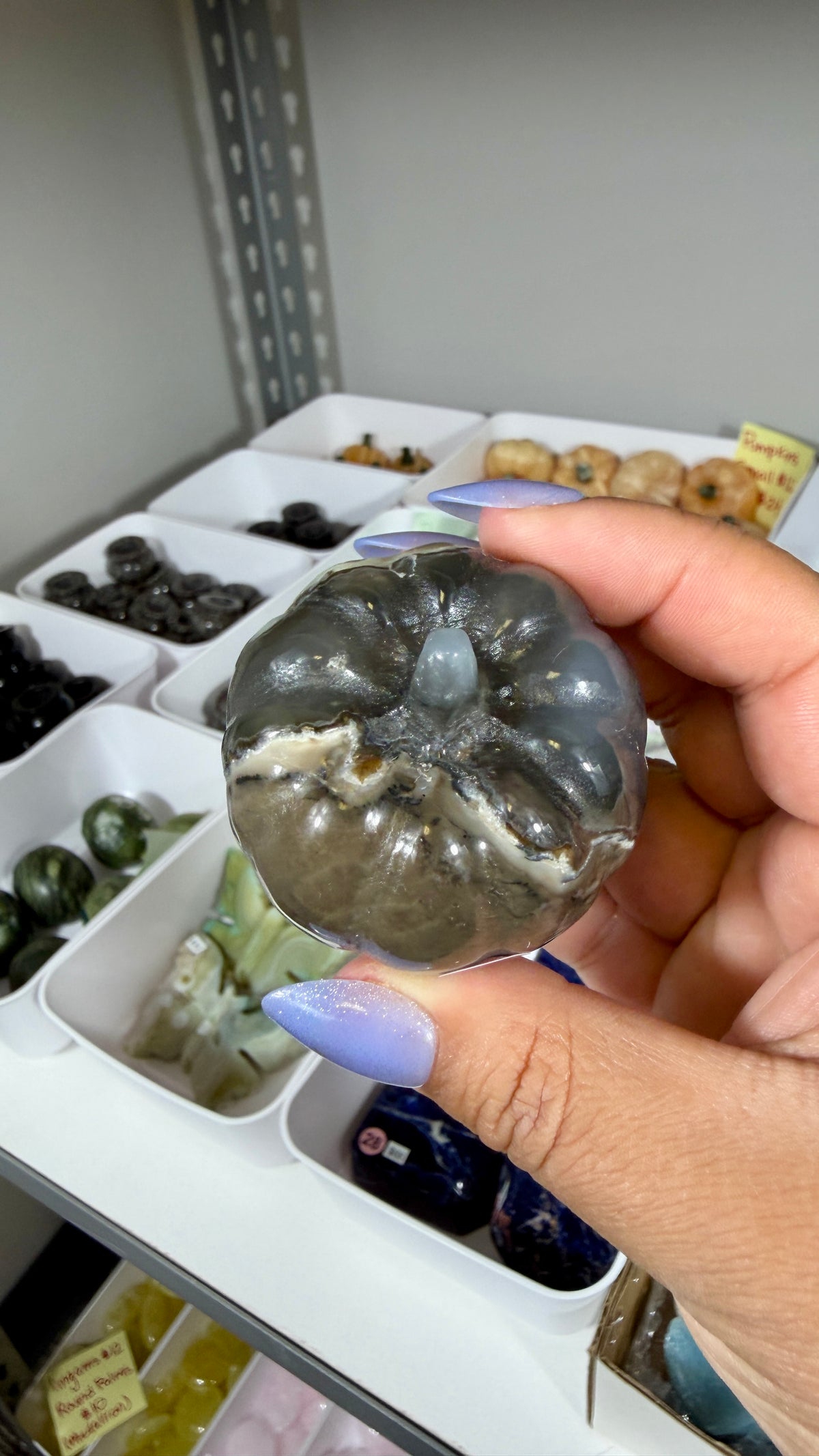 UV Reactive Volcano Agate Pumpkin | Opt 25