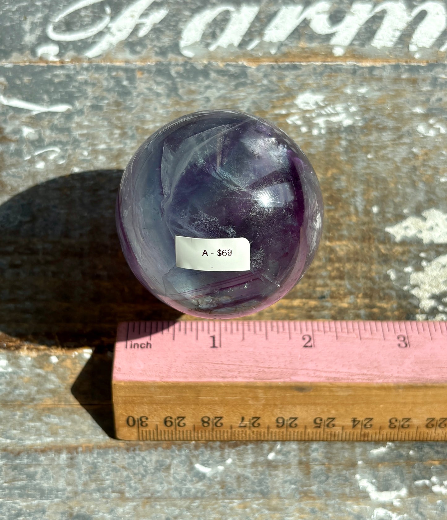 Gorgeous High Quality Rainbow Fluorite Sphere | Opt A