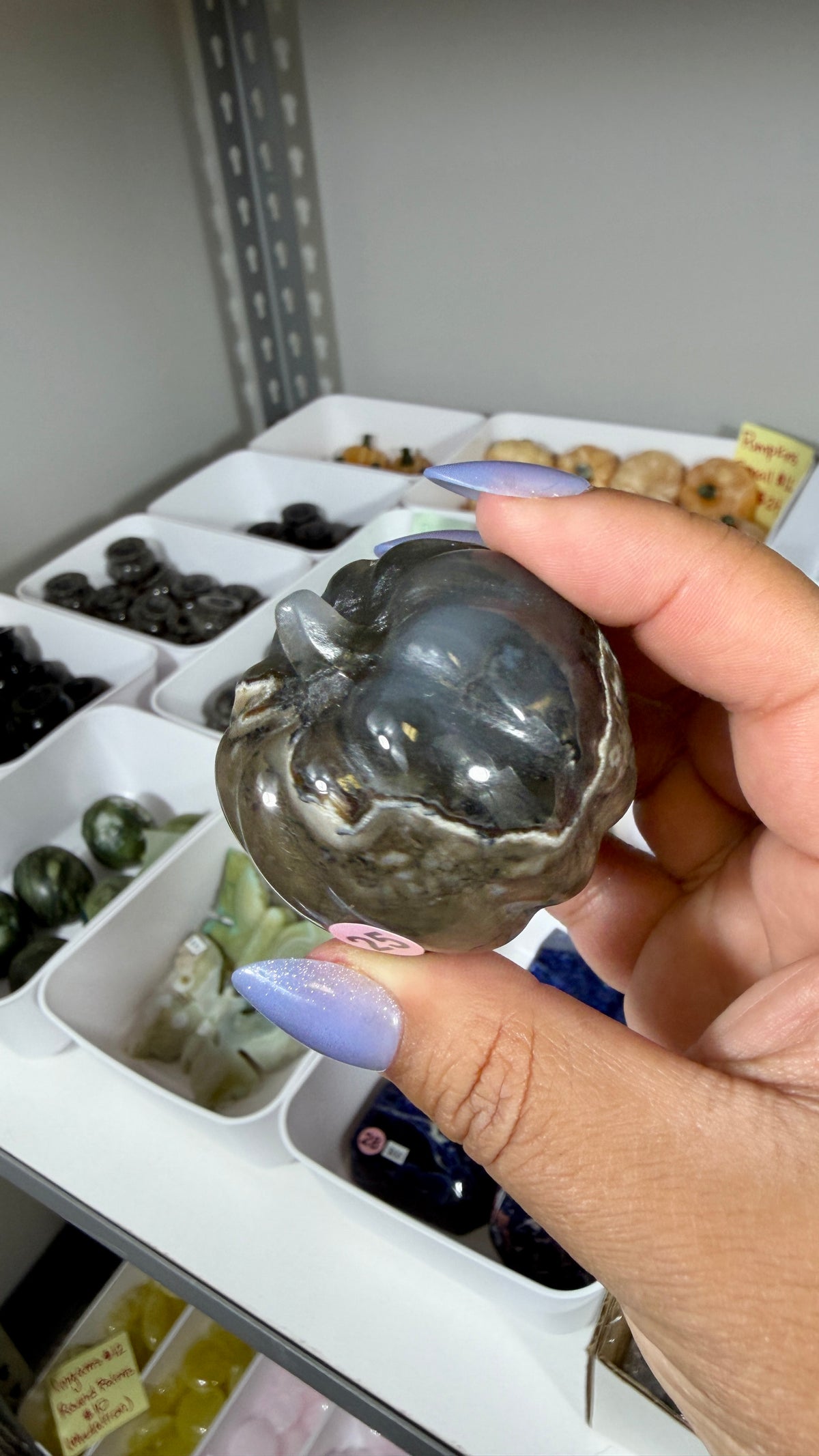 UV Reactive Volcano Agate Pumpkin | Opt 25