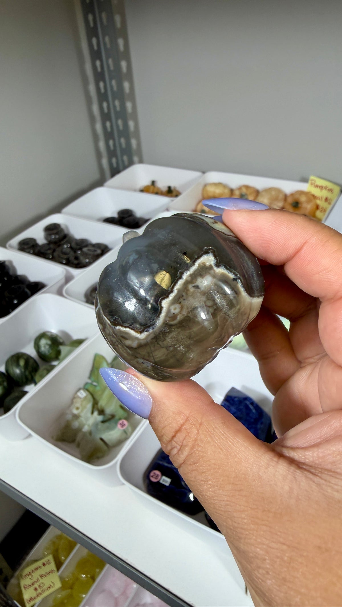 UV Reactive Volcano Agate Pumpkin | Opt 25