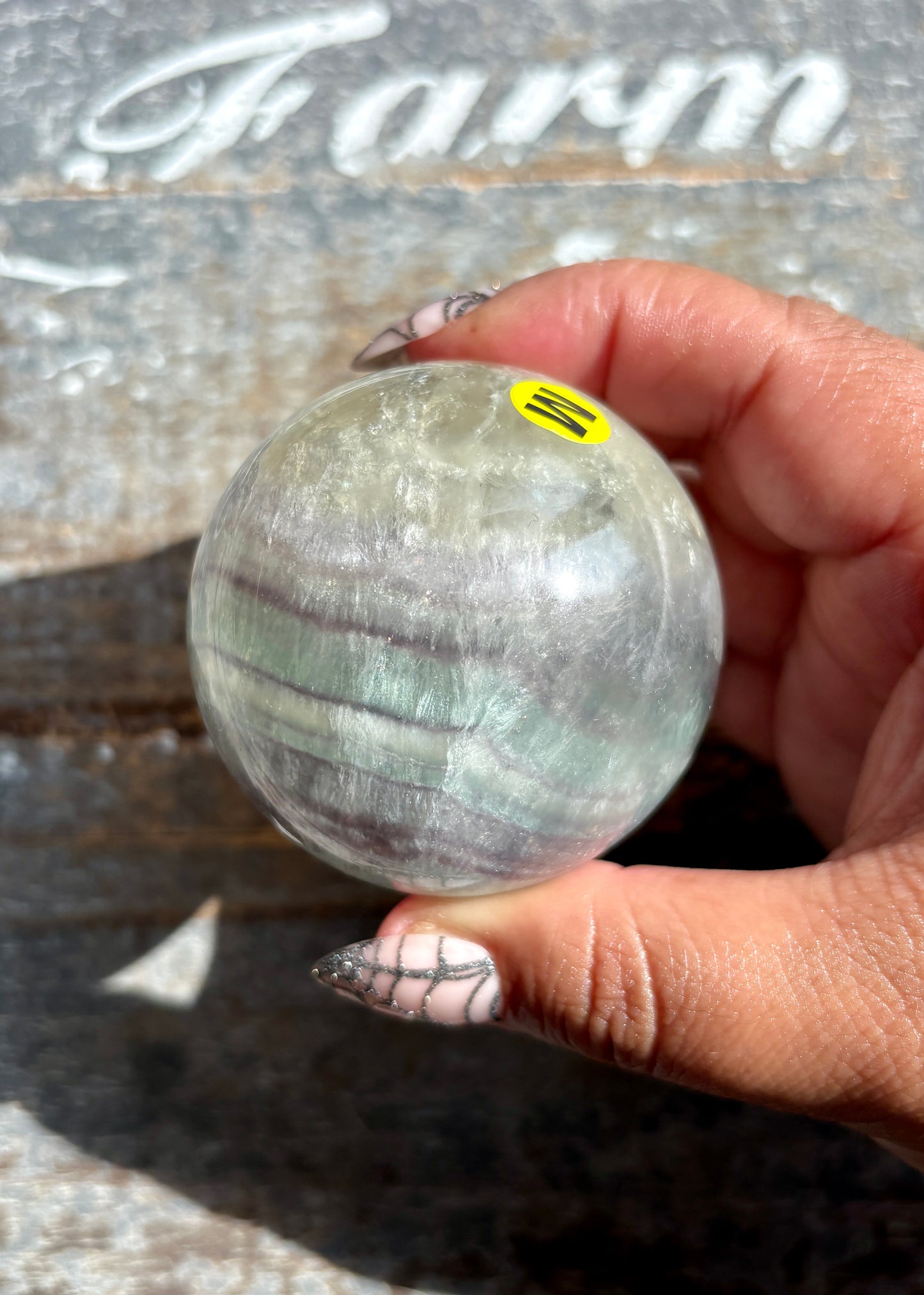 Gorgeous Mint Candy Fluorite Sphere | Opt M