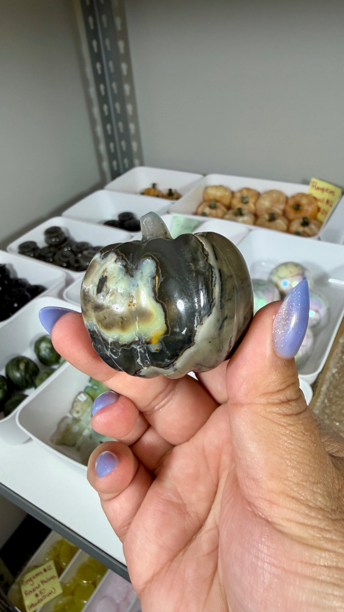 UV Reactive Volcano Agate Pumpkin | Opt 25