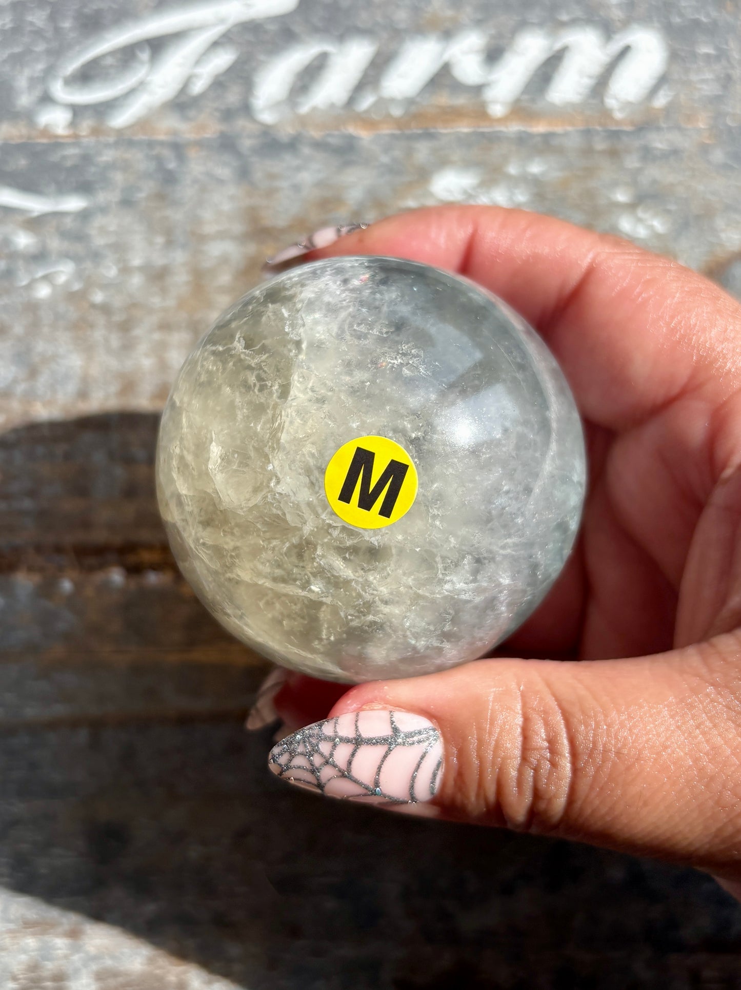 Gorgeous Mint Candy Fluorite Sphere | Opt M
