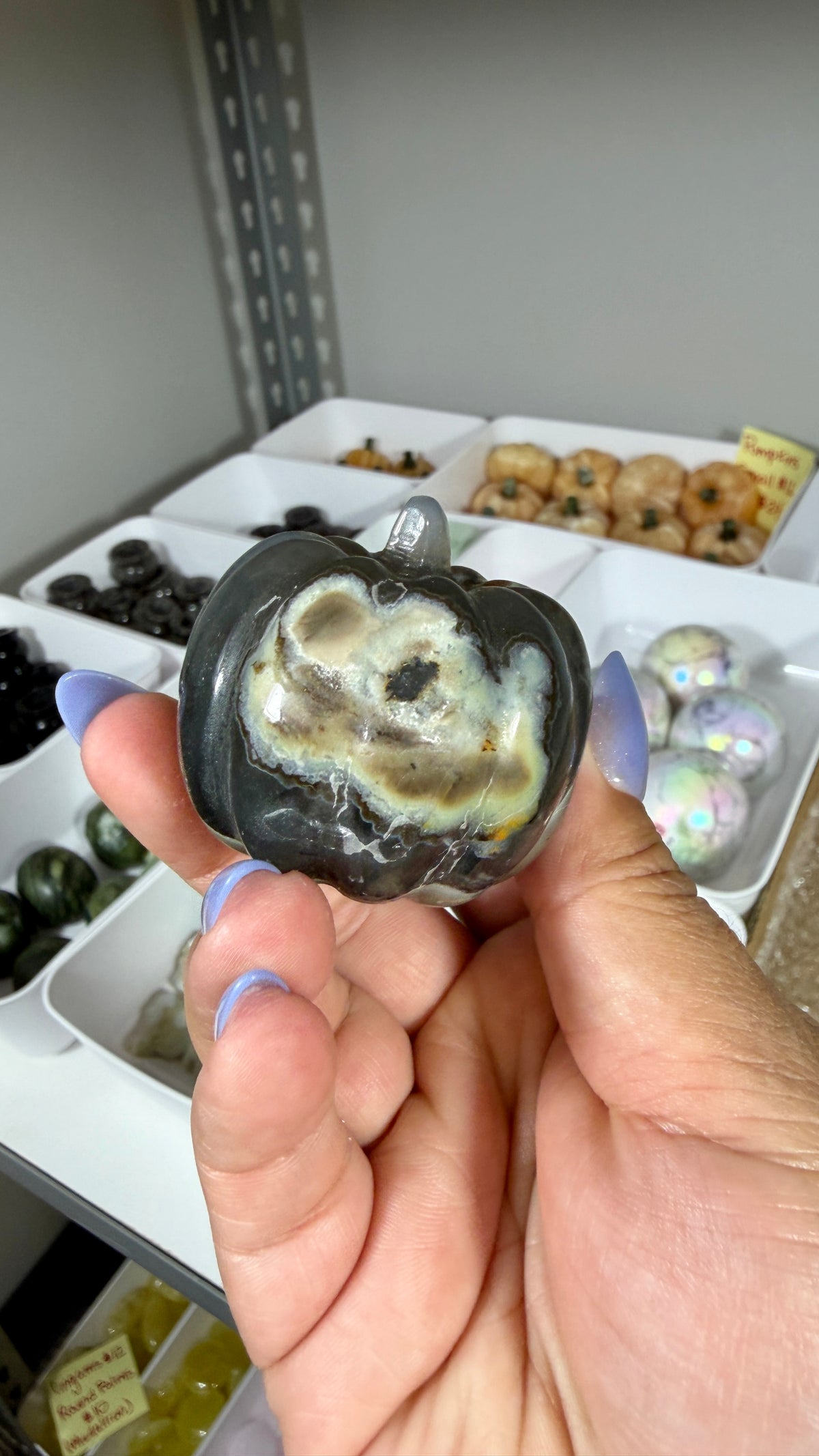 UV Reactive Volcano Agate Pumpkin | Opt 25