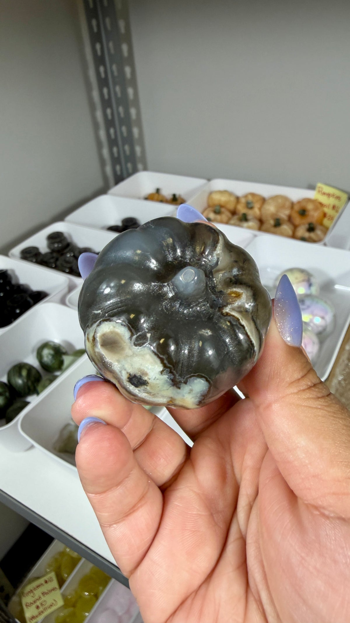 UV Reactive Volcano Agate Pumpkin | Opt 25