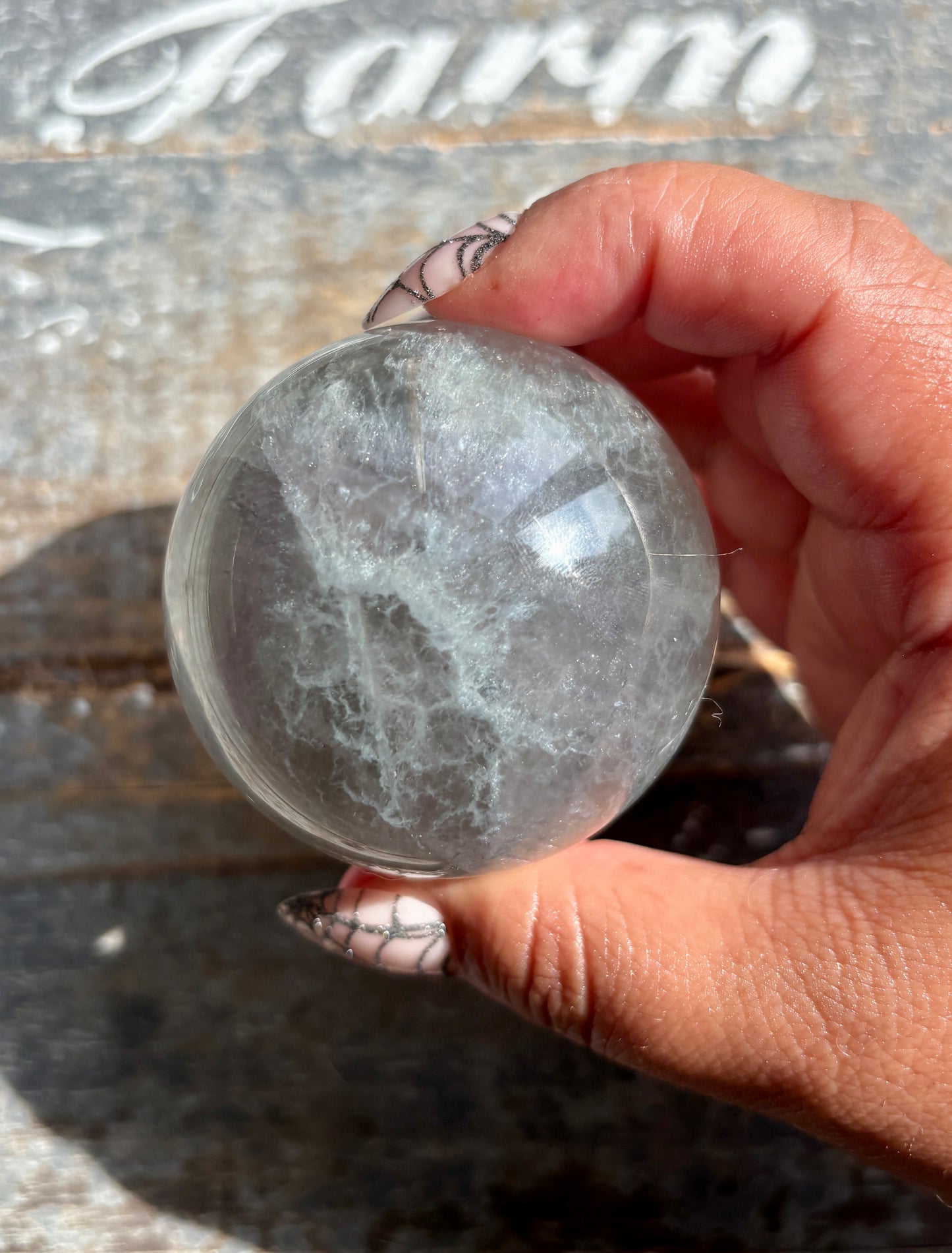 Gorgeous Mint Candy Fluorite Sphere | Opt M